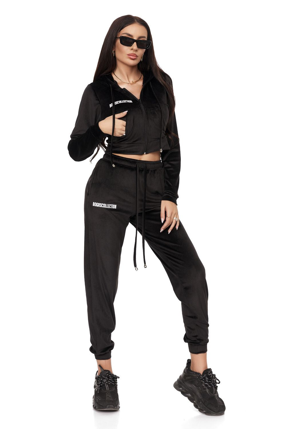 Trening dama casual negru Delisays Bogas