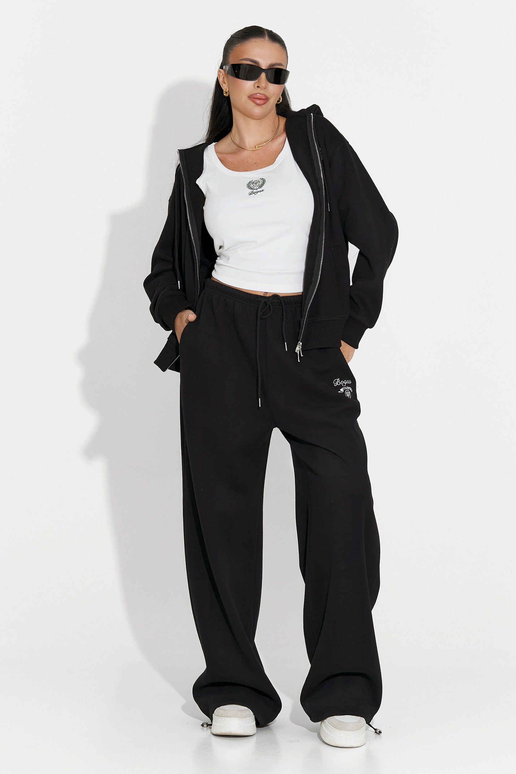 Women's casual black tracksuit Kalira Bogas