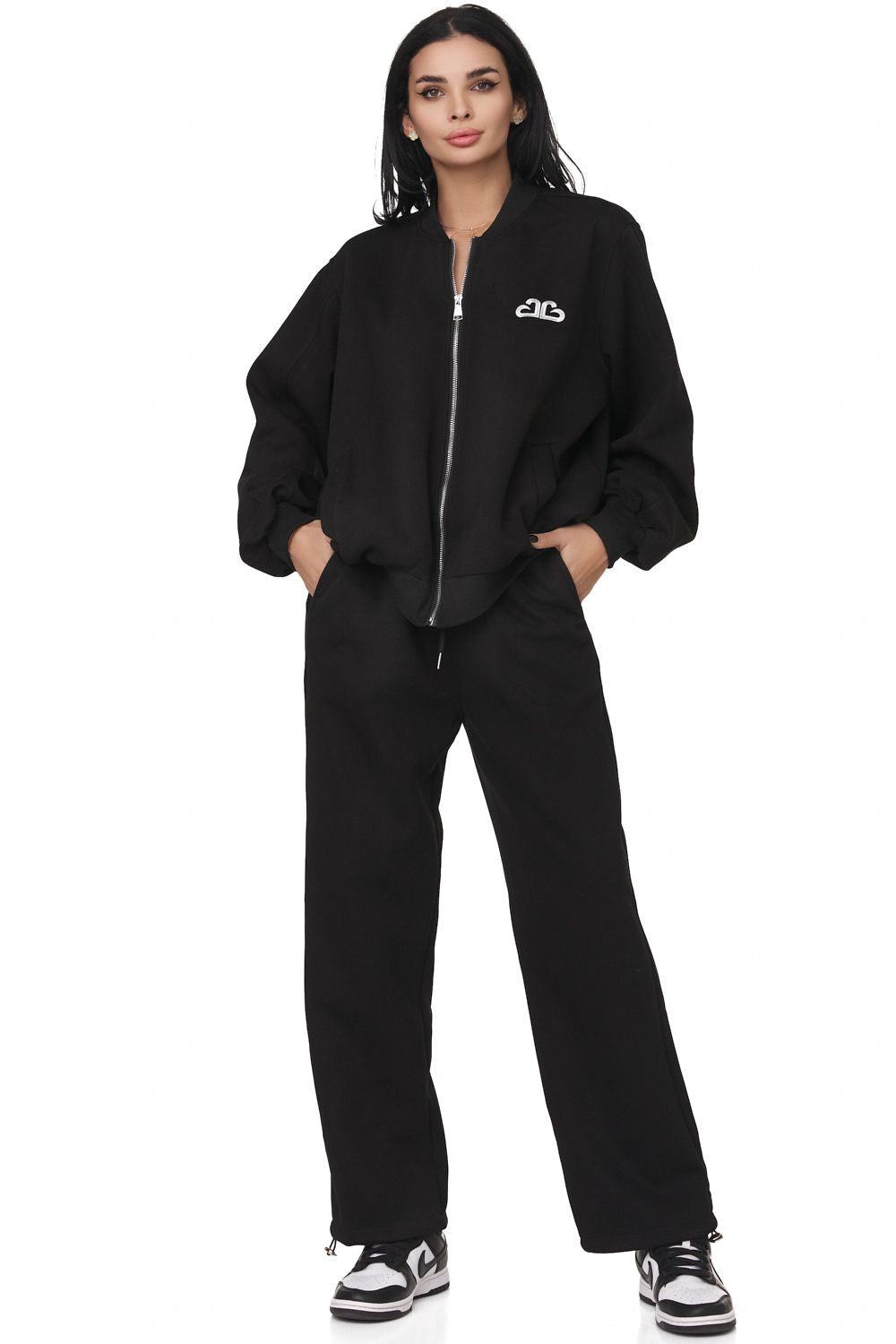Trening dama casual negru Rebely Bogas
