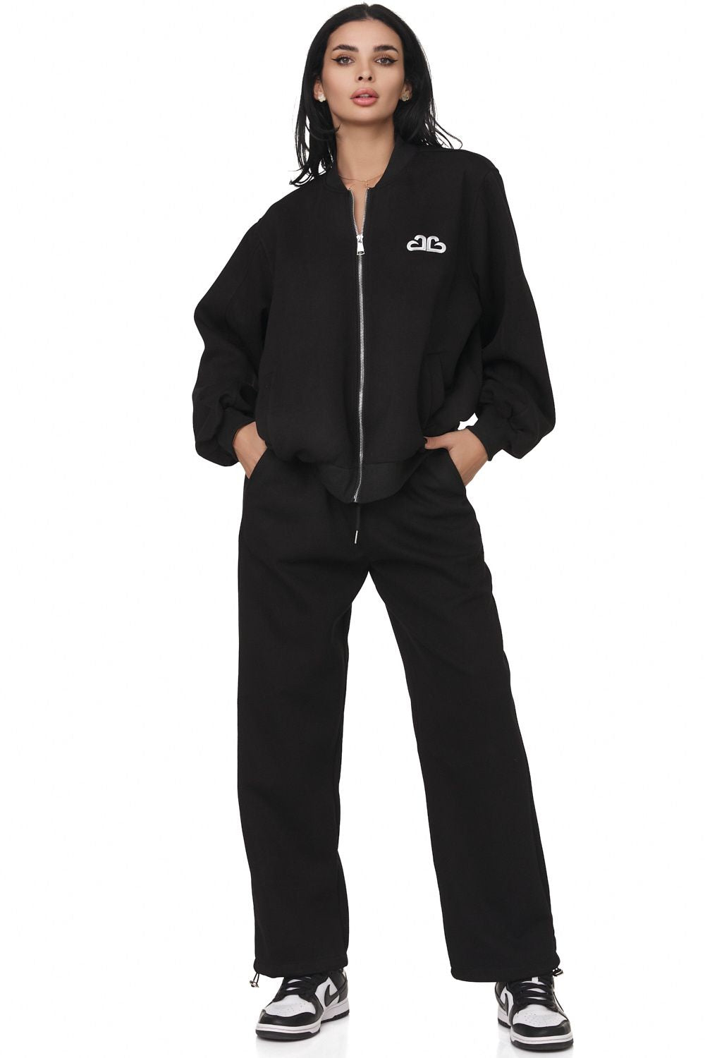 Trening dama casual negru Rebely Bogas