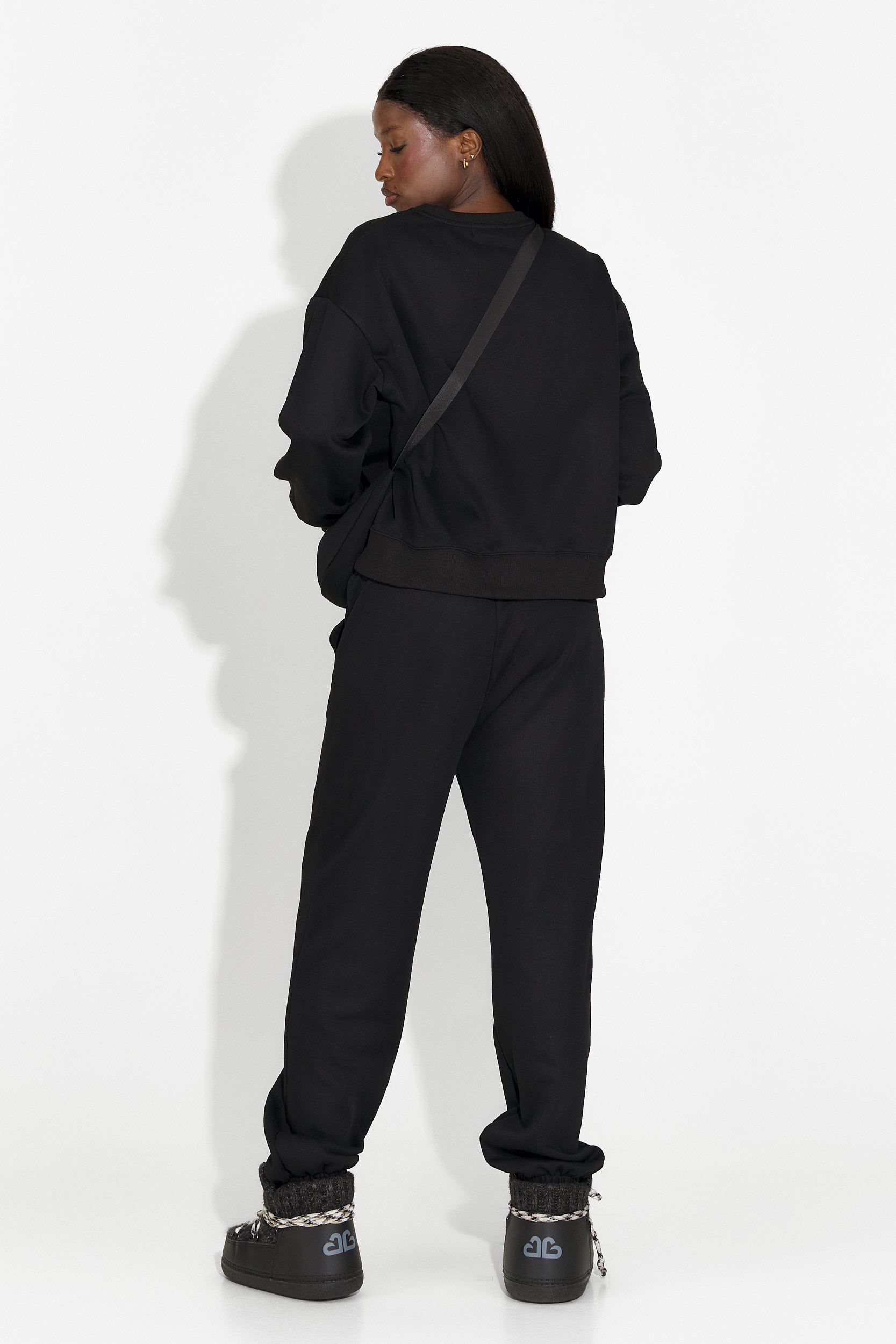 Trening dama casual negru Serelis Bogas