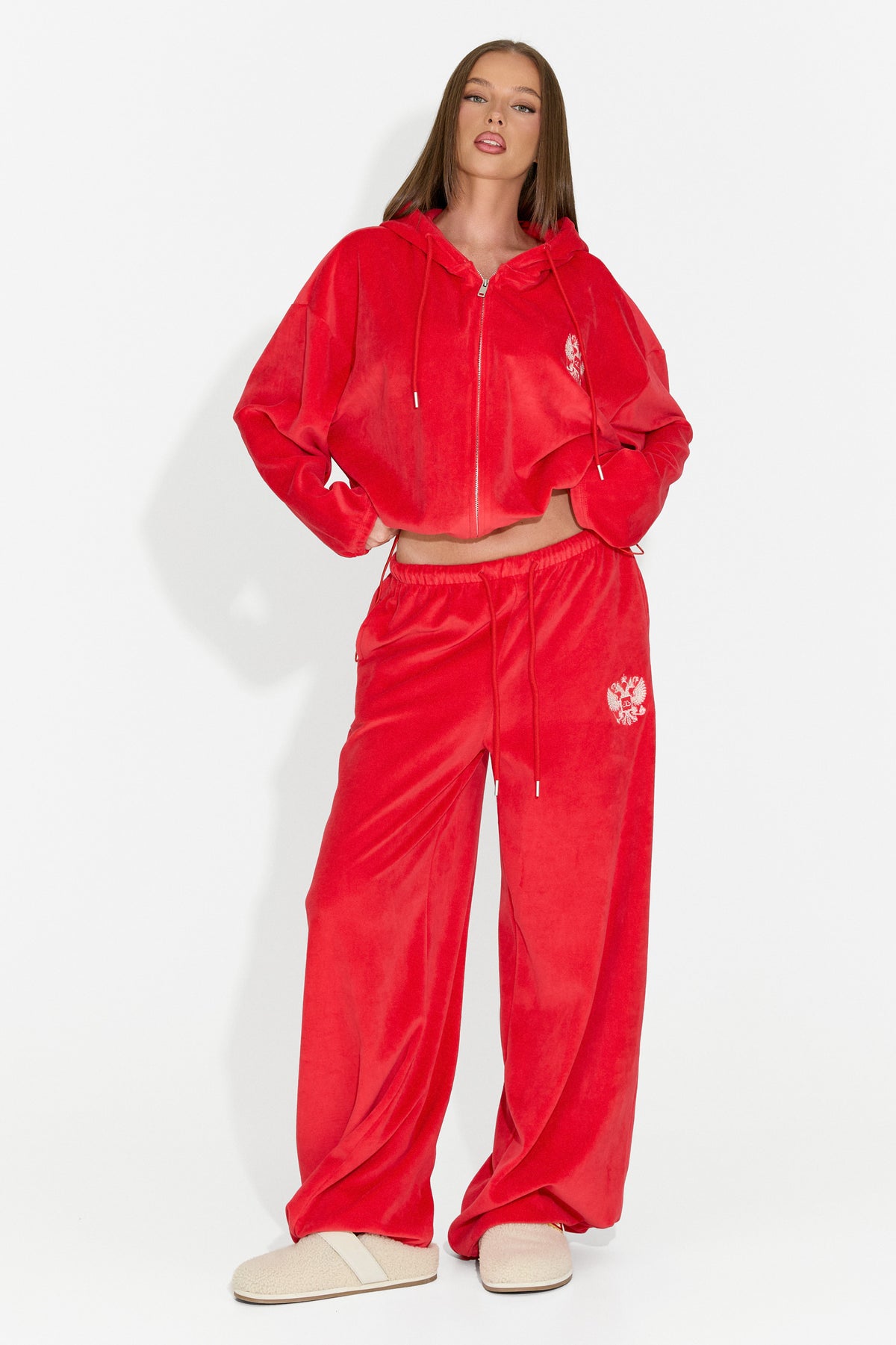 Trening dama casual rosu Scoleaesia Bogas