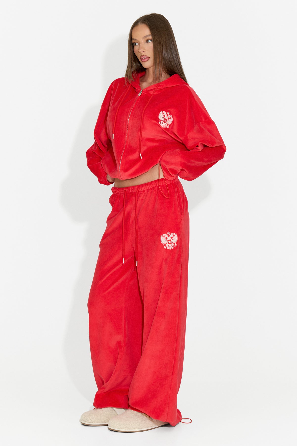 Trening dama casual rosu Scoleaesia Bogas