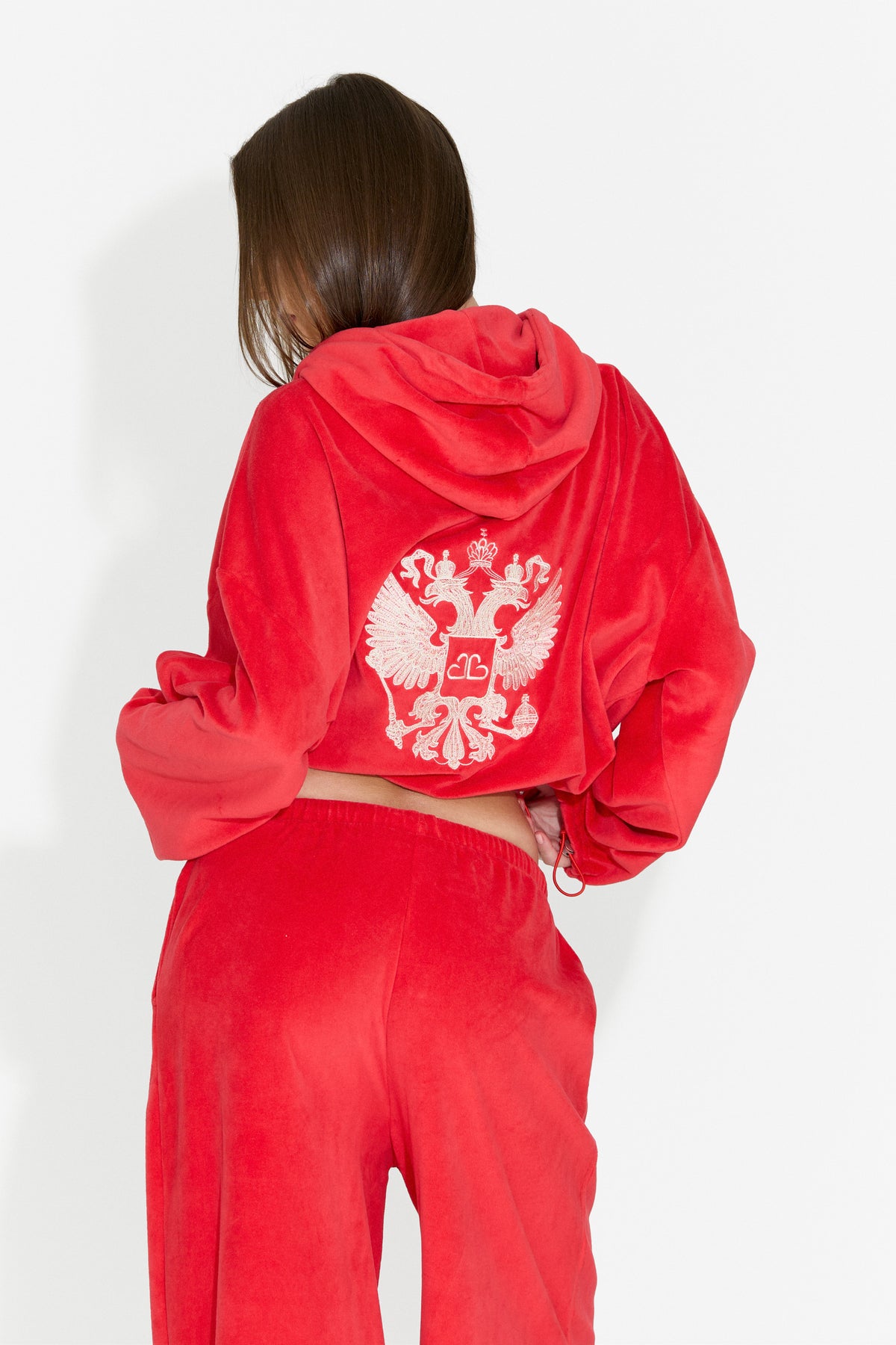 Trening dama casual rosu Scoleaesia Bogas