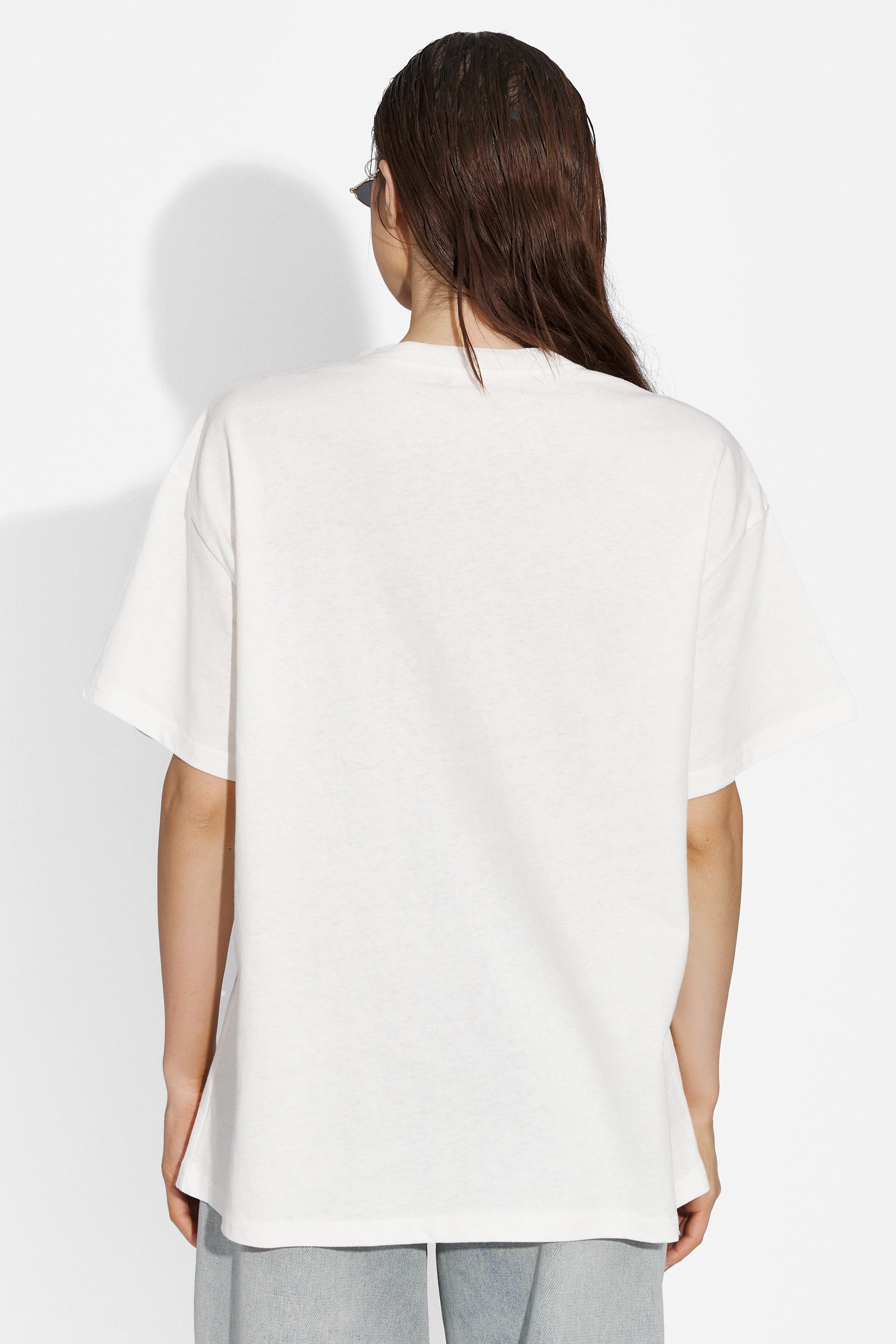 Tricou dama casual alb Adripa Bogas
