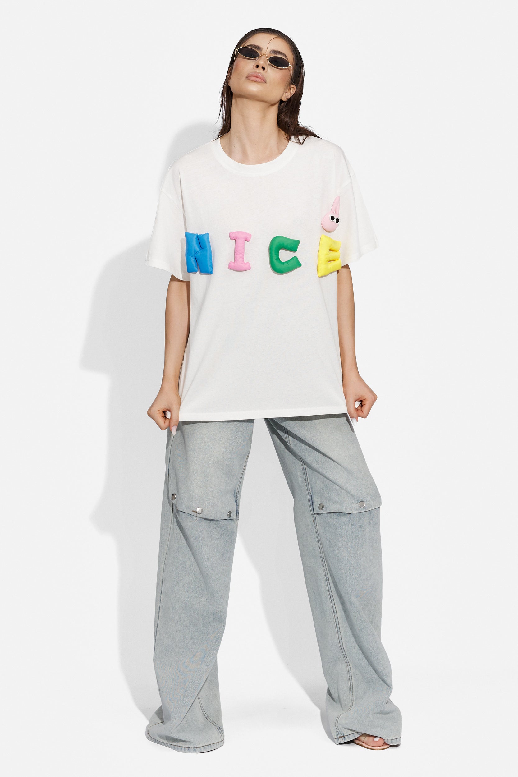 Tricou dama casual alb Adripa Bogas