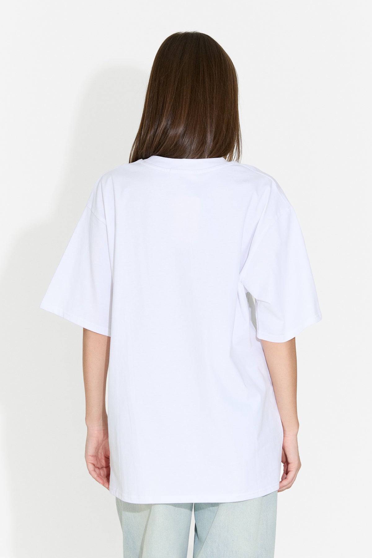Tricou dama casual alb Analysis Bogas, imaginea 2 din 9