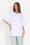 Tricou dama casual alb Analysis Bogas