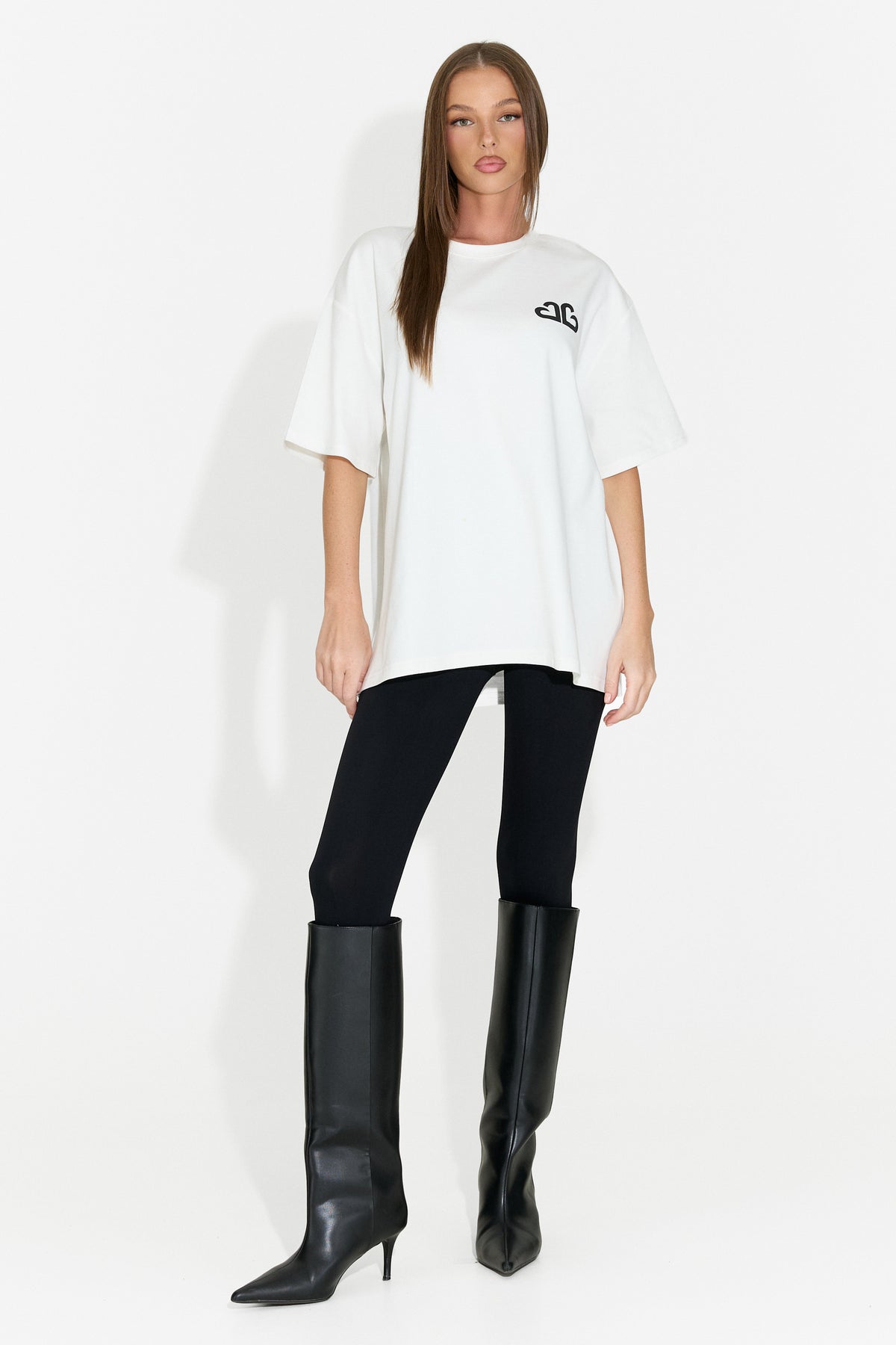 Tricou dama casual alb Andrena Bogas
