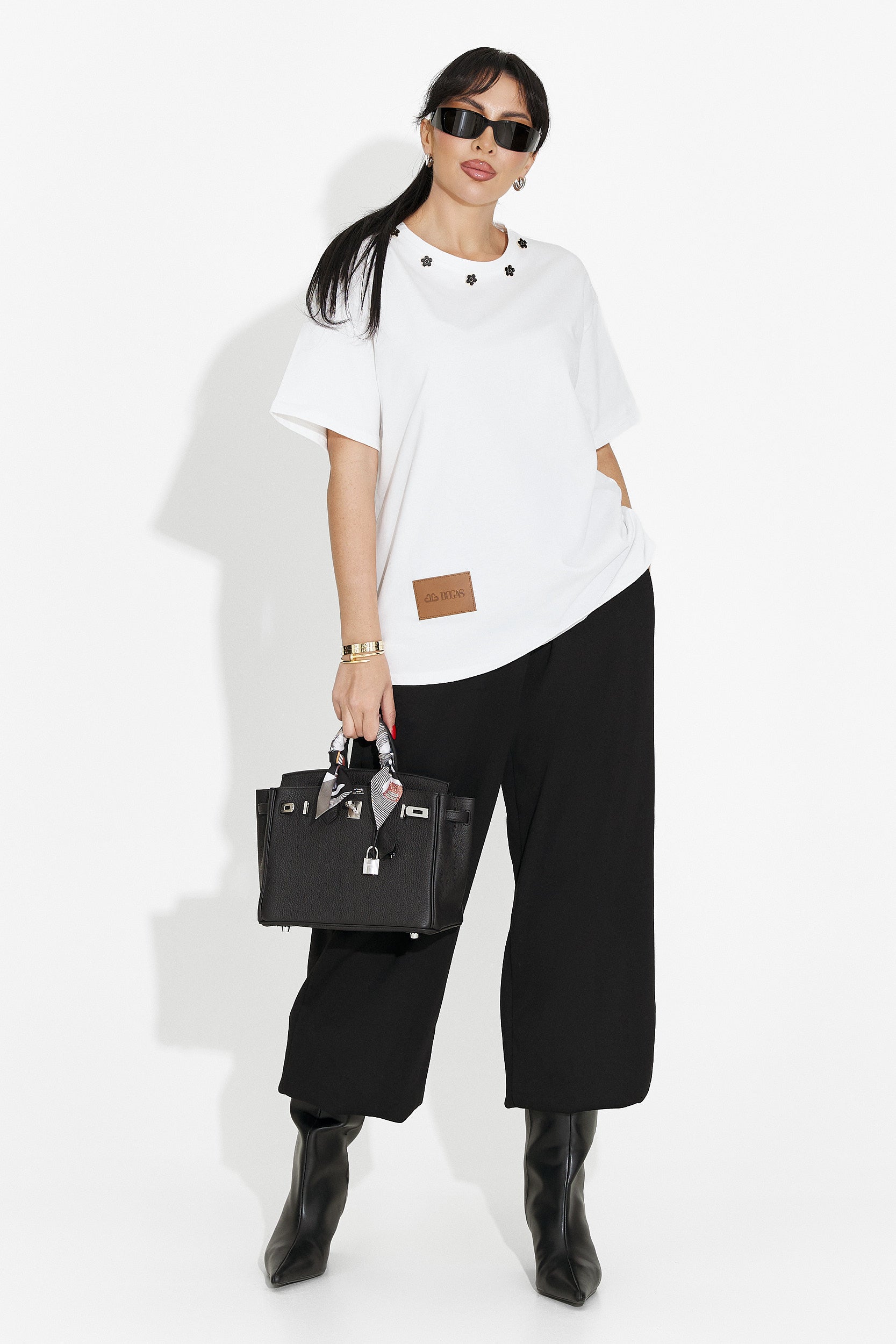 Women's casual white t-shirt Arilea Bogas