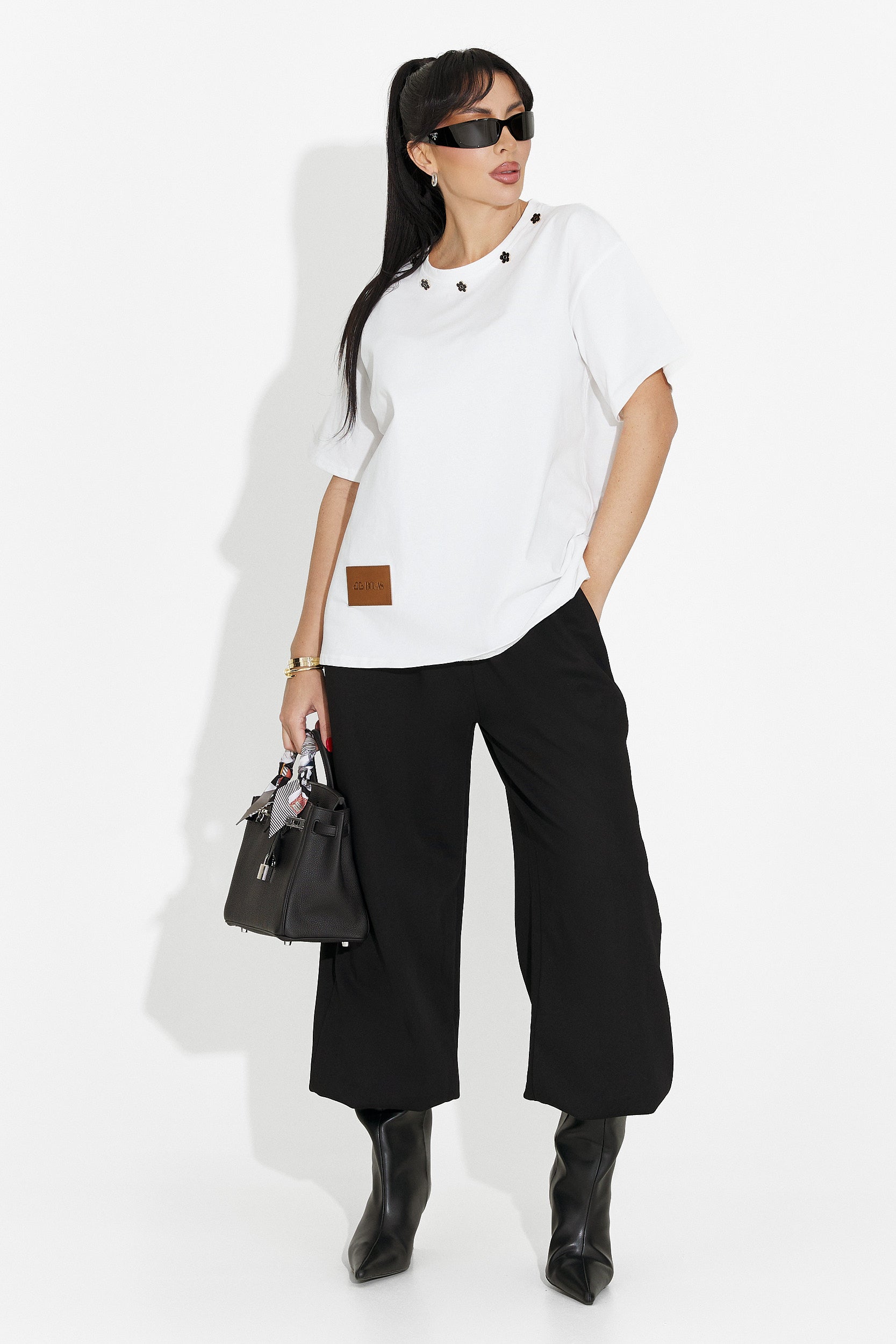 Women's casual white t-shirt Arilea Bogas