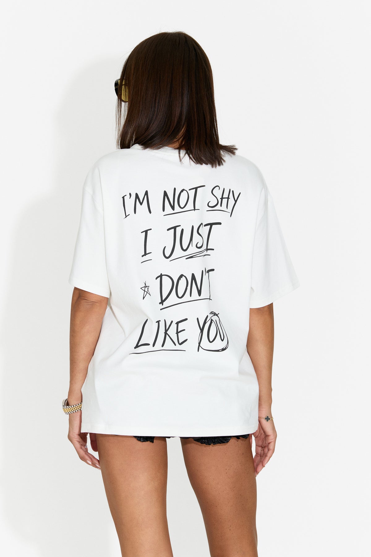 Tricou dama casual alb Baklava Bogas