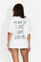 Tricou dama casual alb Baklava Bogas