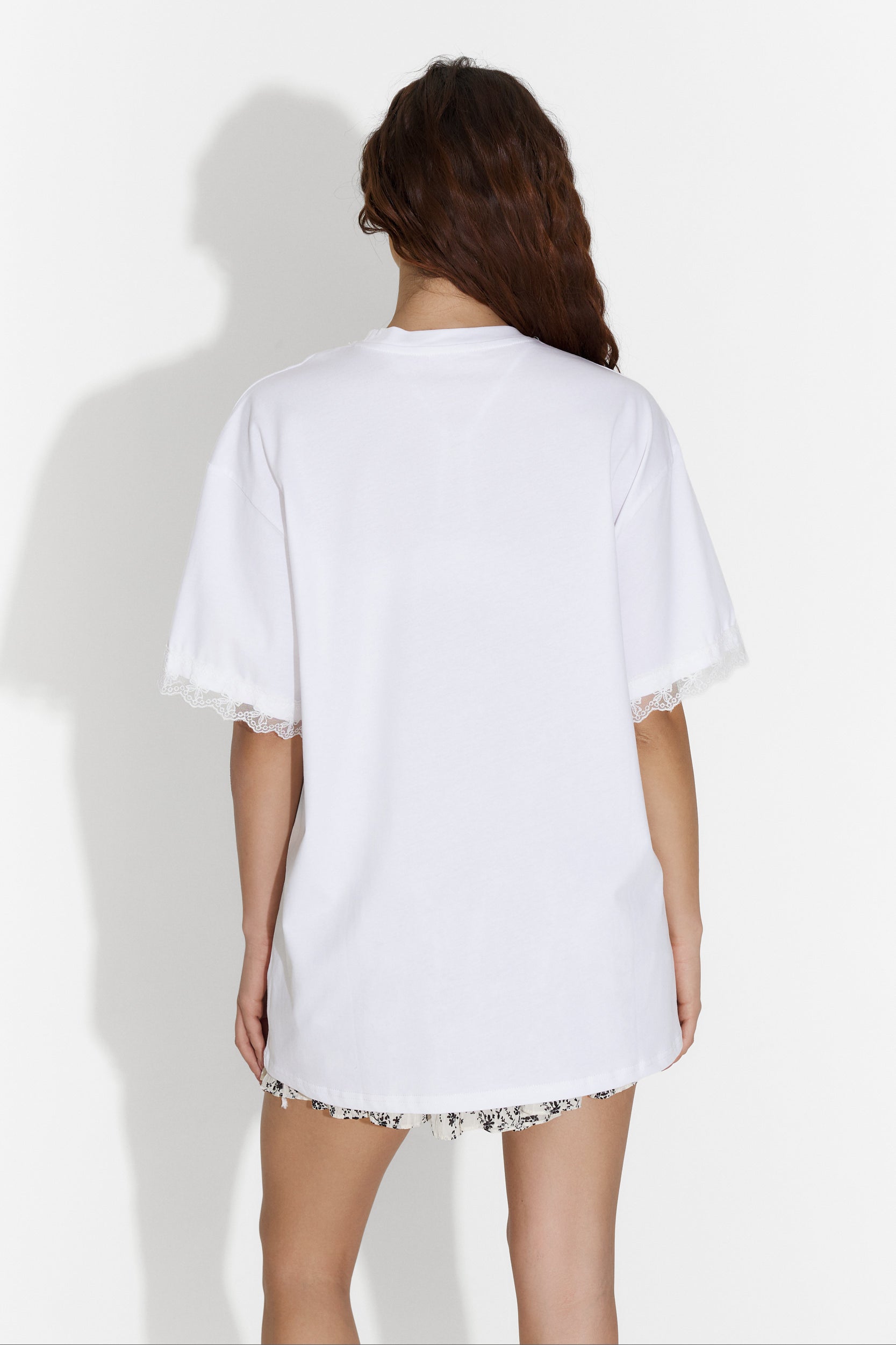 Women's casual white T-shirt Caolia Bogas