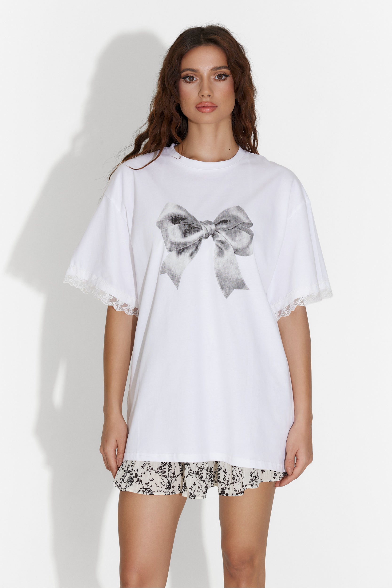 Women's casual white T-shirt Caolia Bogas