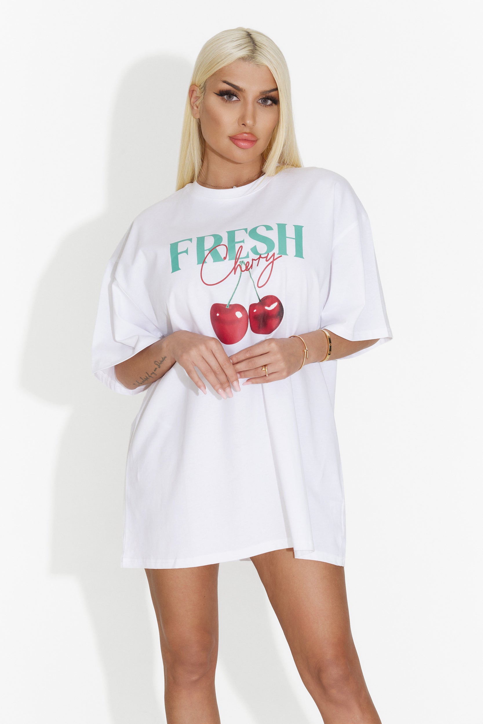 Tricou dama casual alb Kelinea Bogas