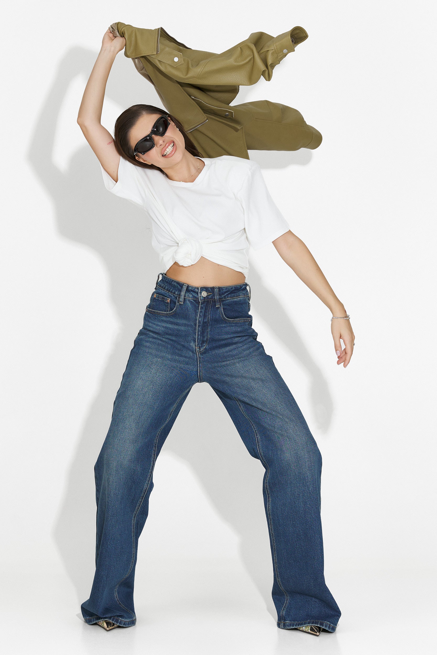 Tricou dama casual alb Norelia Bogas