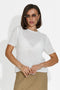 Tricou dama casual alb Pilaria Bogas
