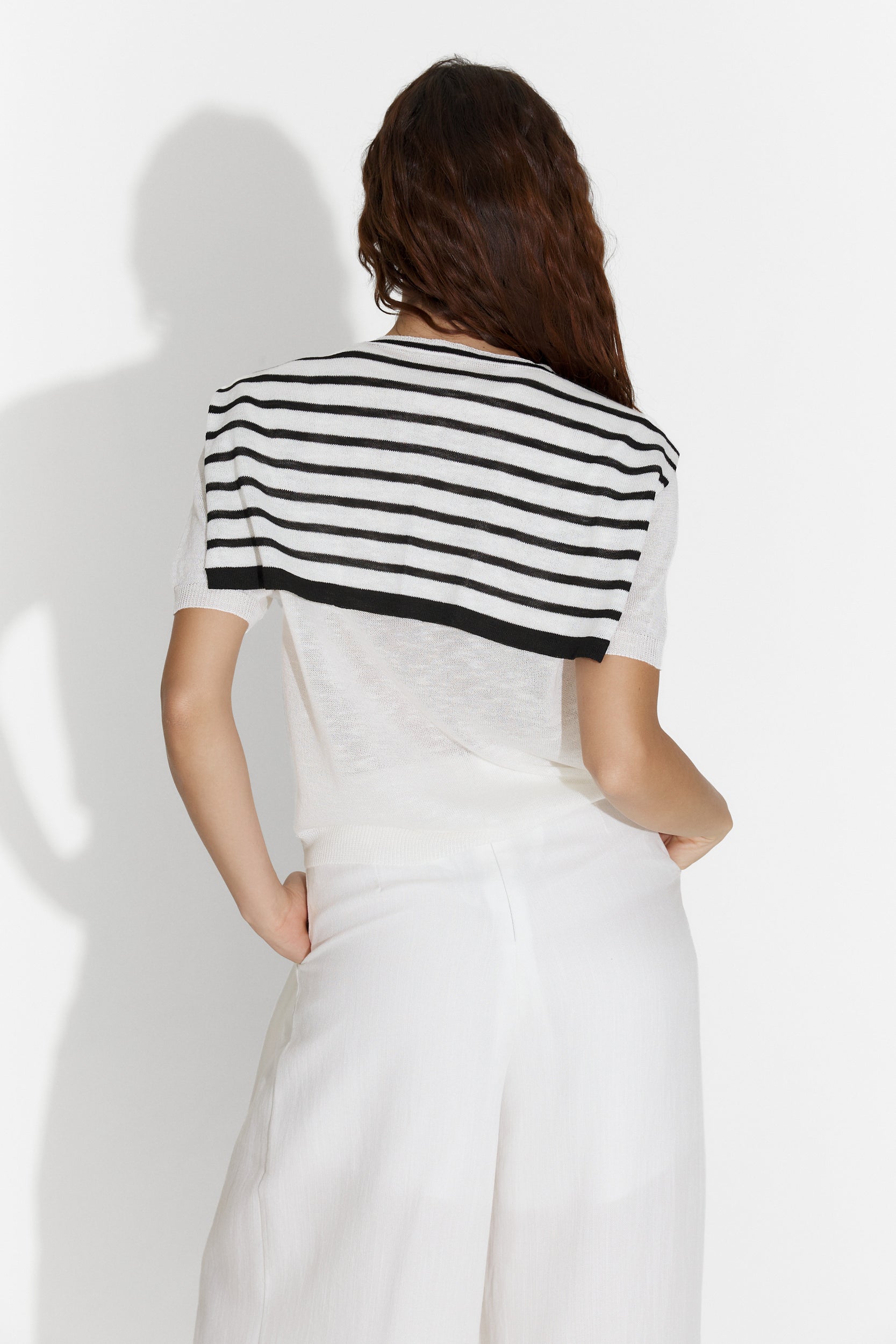 Tricou dama casual alb Tinsia Bogas