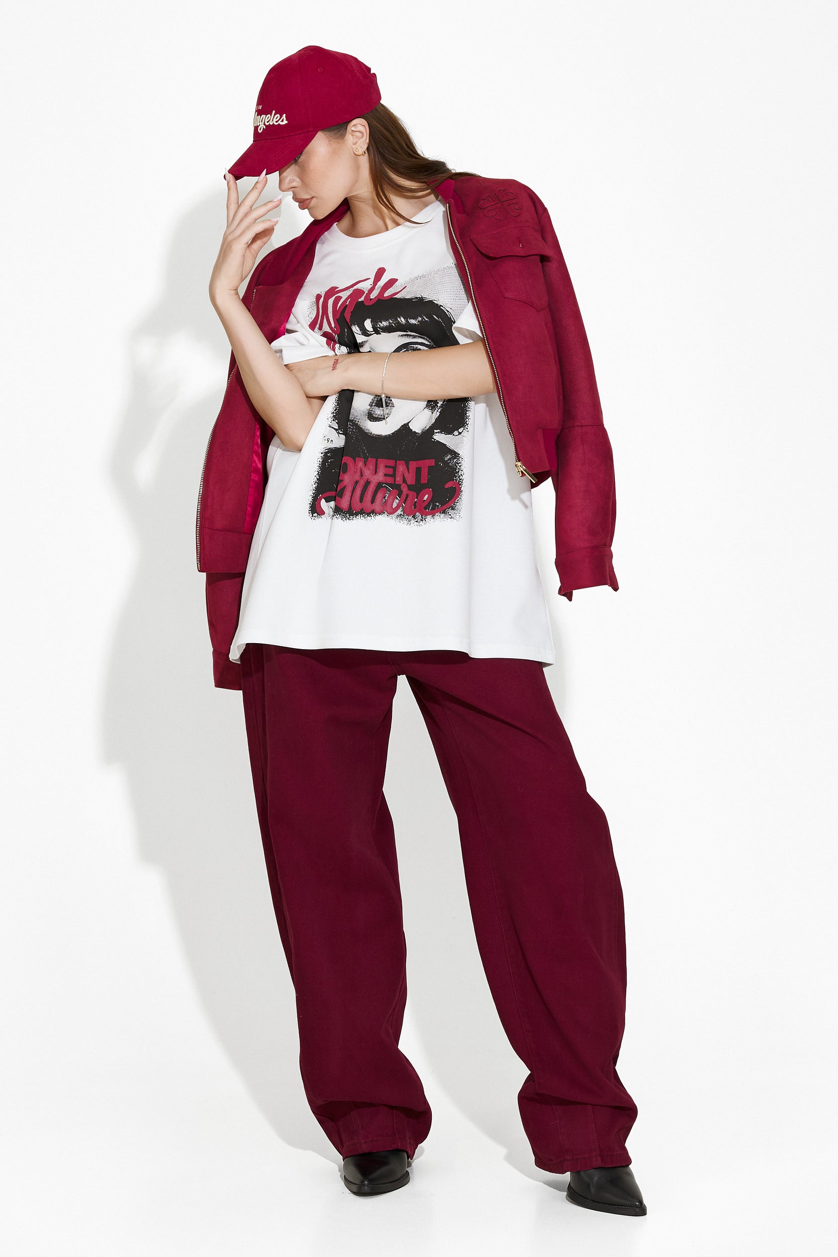 Tricou dama casual alb Yoko Bogas