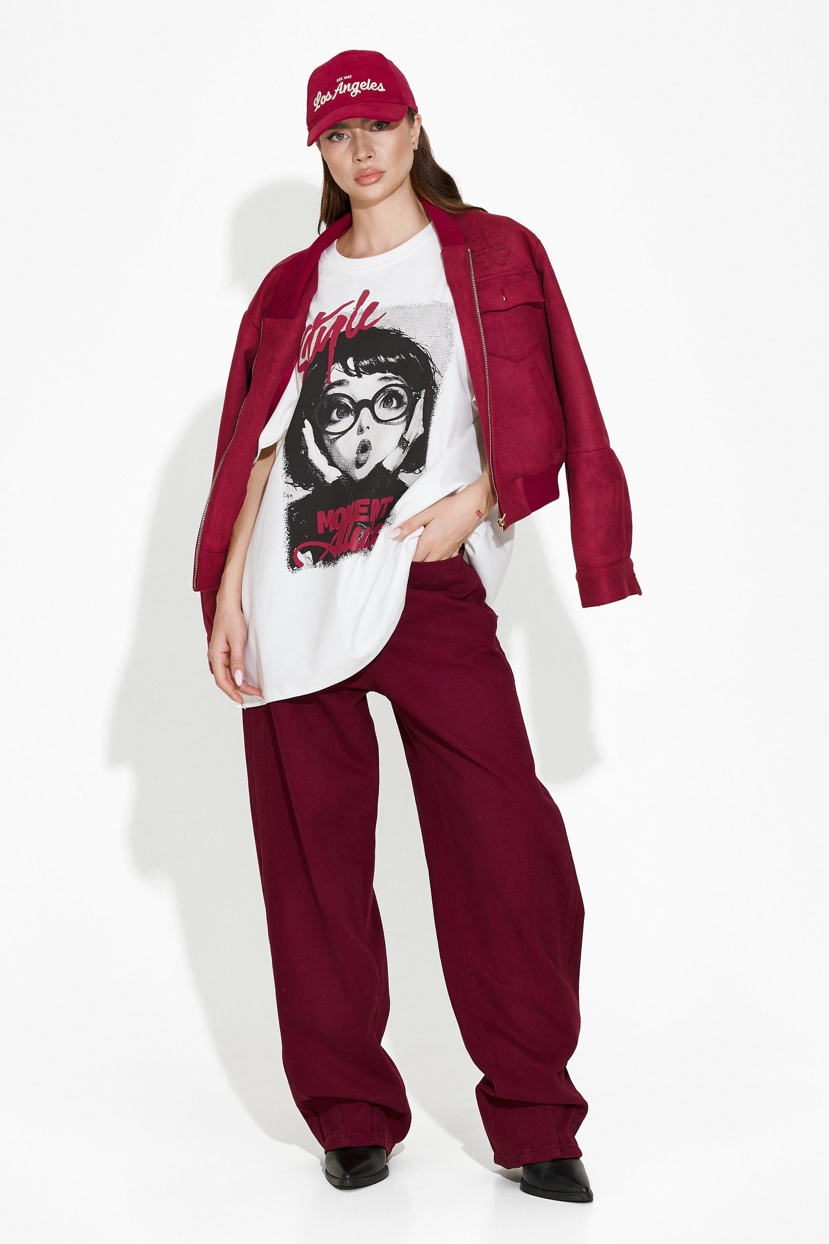 Tricou dama casual alb Yoko Bogas