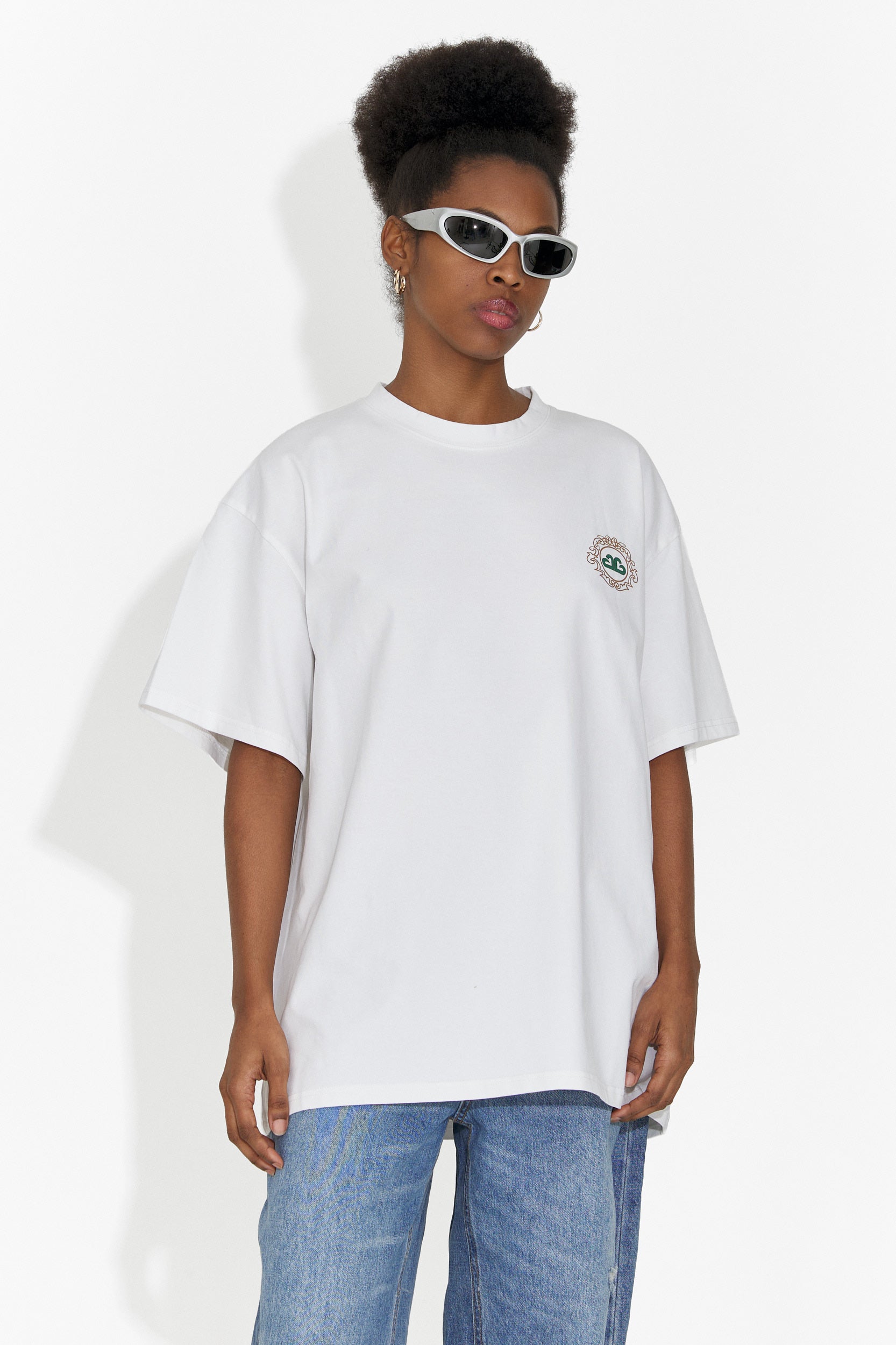 Tricou dama casual alb Cristelia Bogas