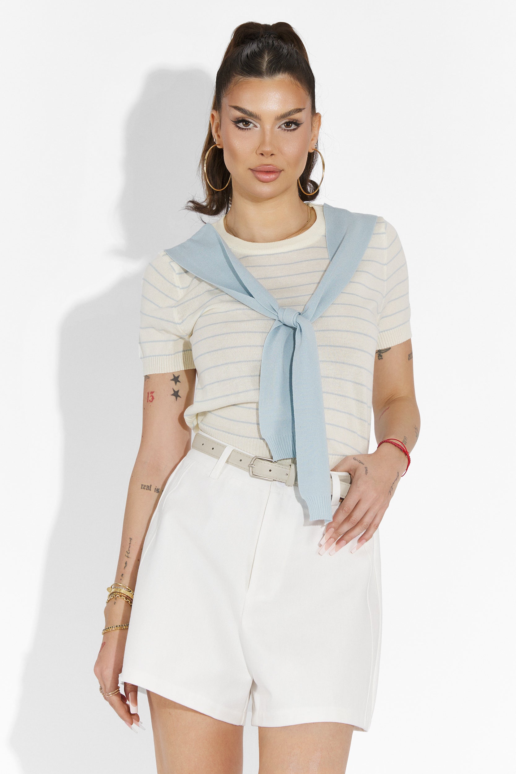 Tricou dama casual bleu Voneta Bogas