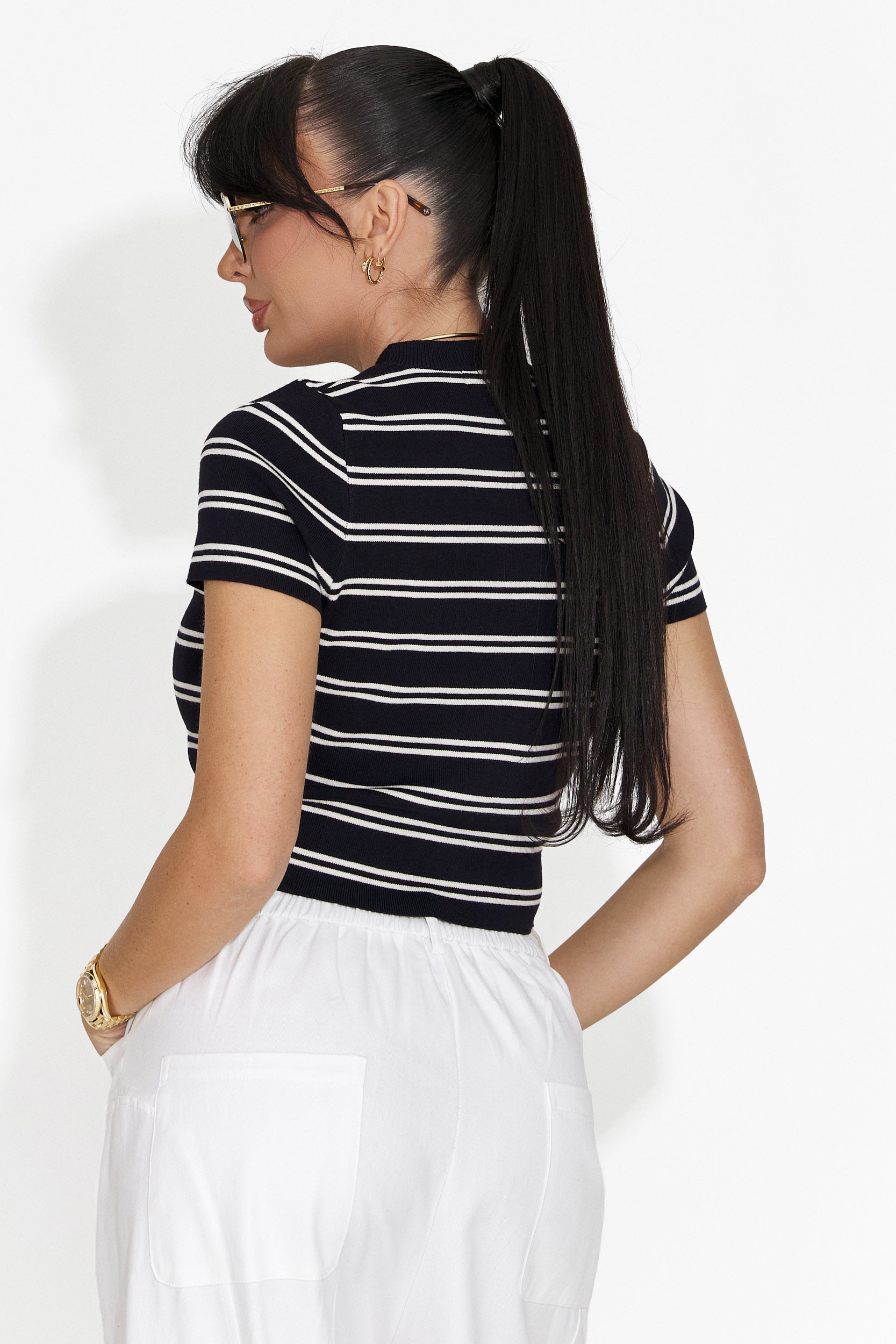 Tricou dama casual bleumarin Yolandia Bogas