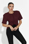 Tricou dama casual burgundy Norelia Bogas