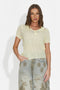 Tricou dama casual galben Cecinia Bogas