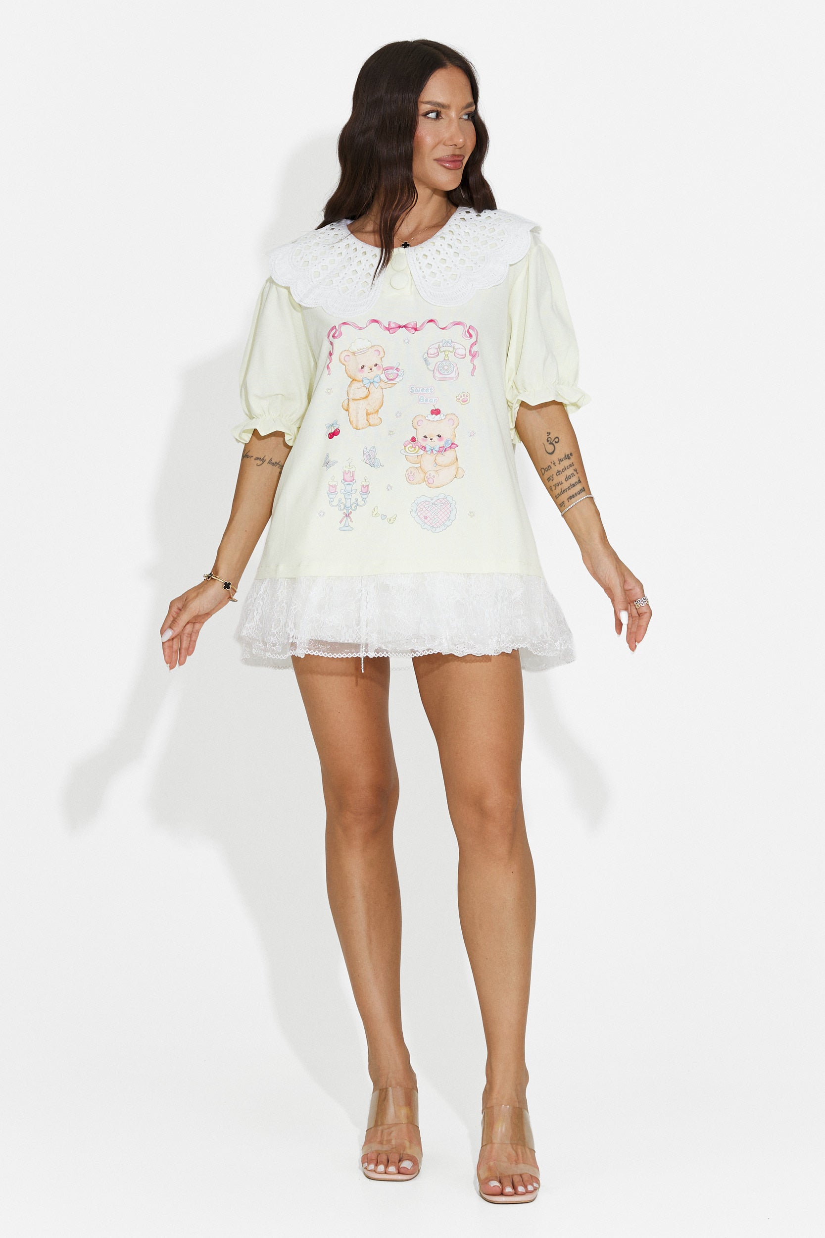 Tricou dama casual galben Olimia Bogas