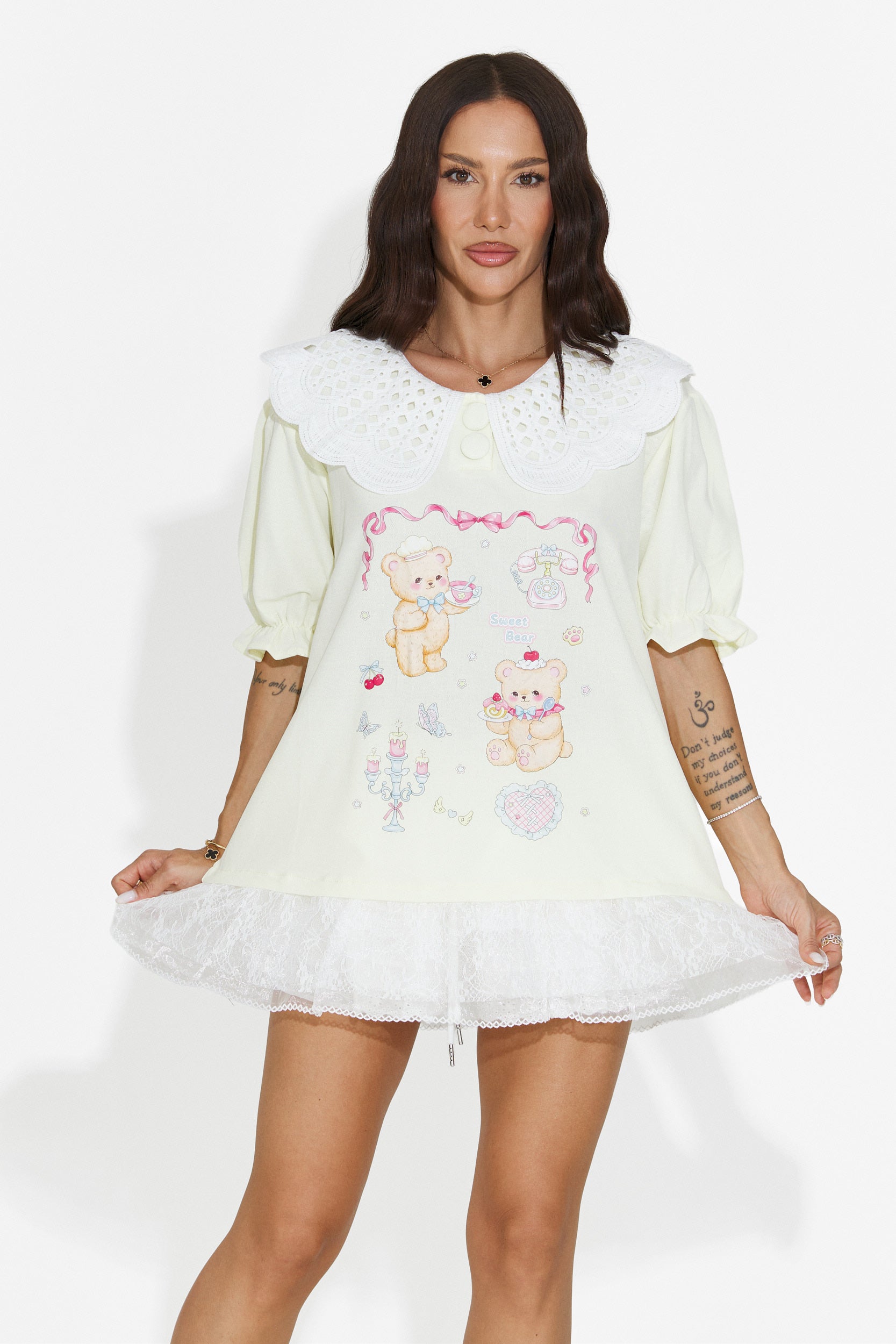 Tricou dama casual galben Olimia Bogas