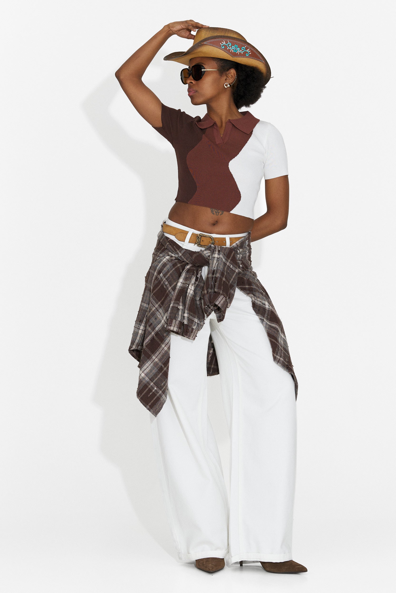 Tricou dama casual maro Oniana Bogas