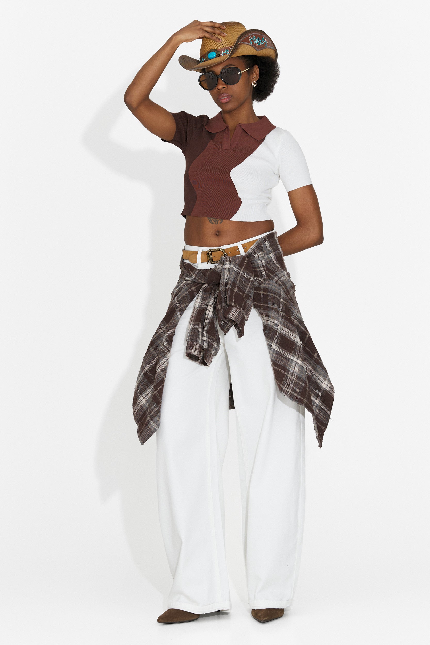 Tricou dama casual maro Oniana Bogas