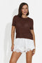 Tricou dama casual maro Pilaria Bogas