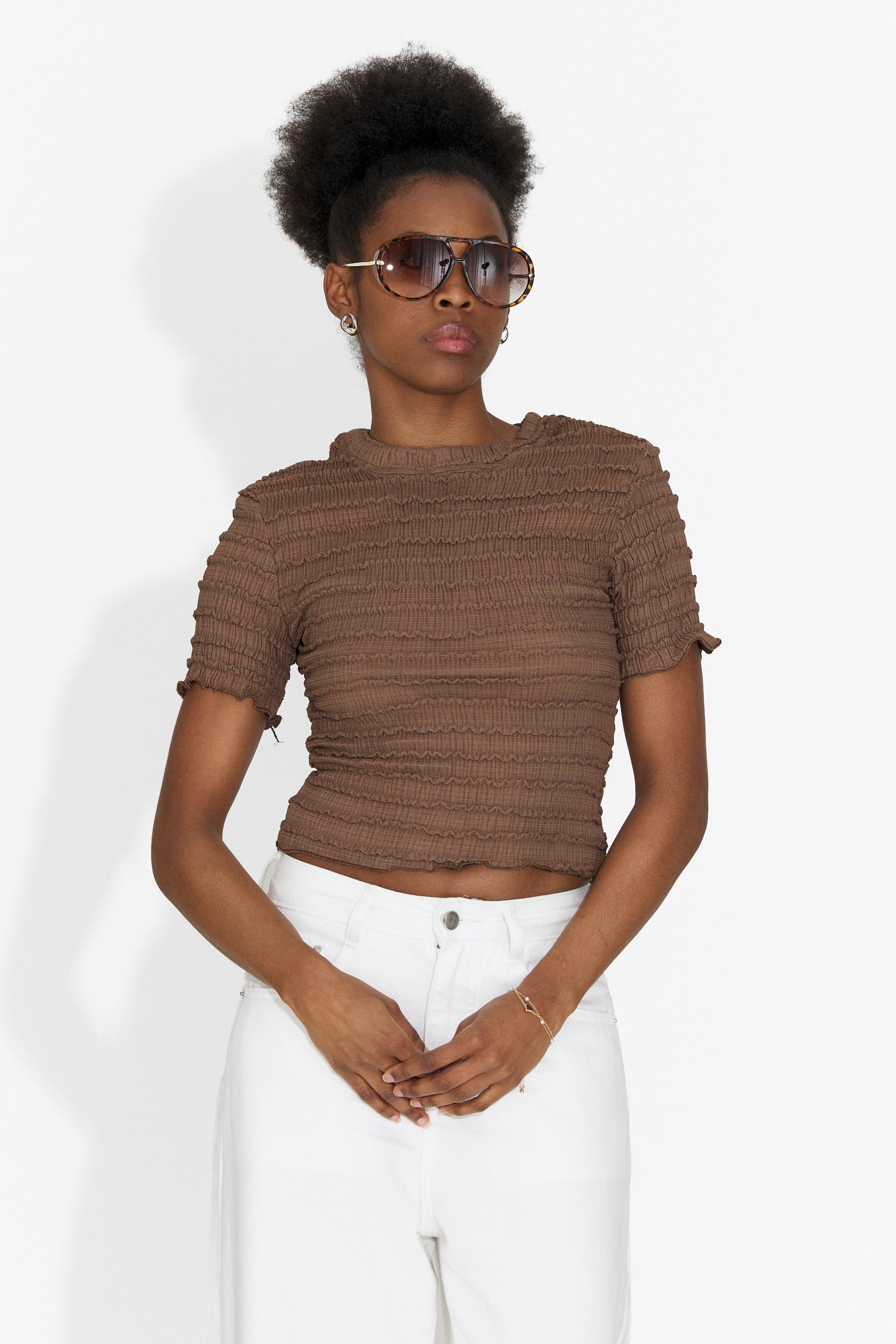 Tricou dama casual maro Versala Bogas