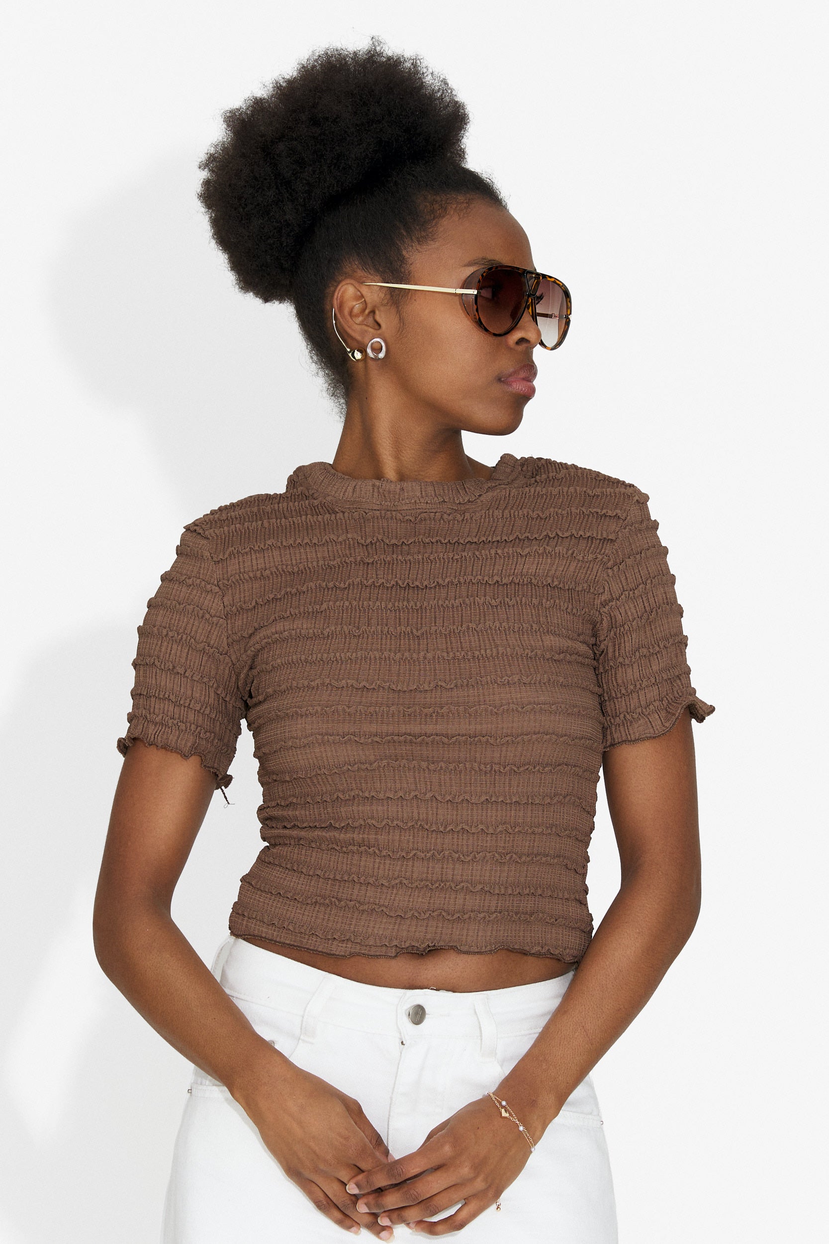 Tricou dama casual maro Versala Bogas