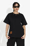 Women's casual black t-shirt Arilea Bogas