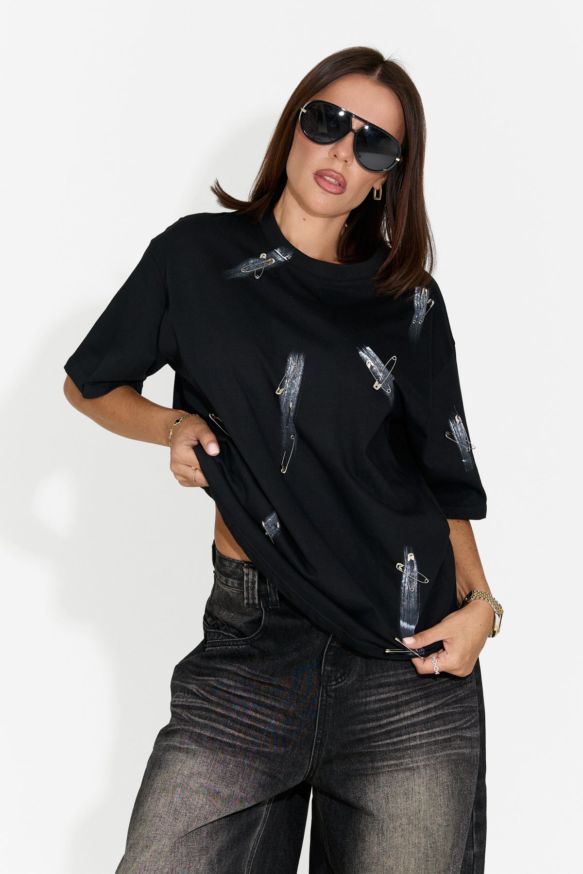 Tricou dama casual negru Chanels Bogas
