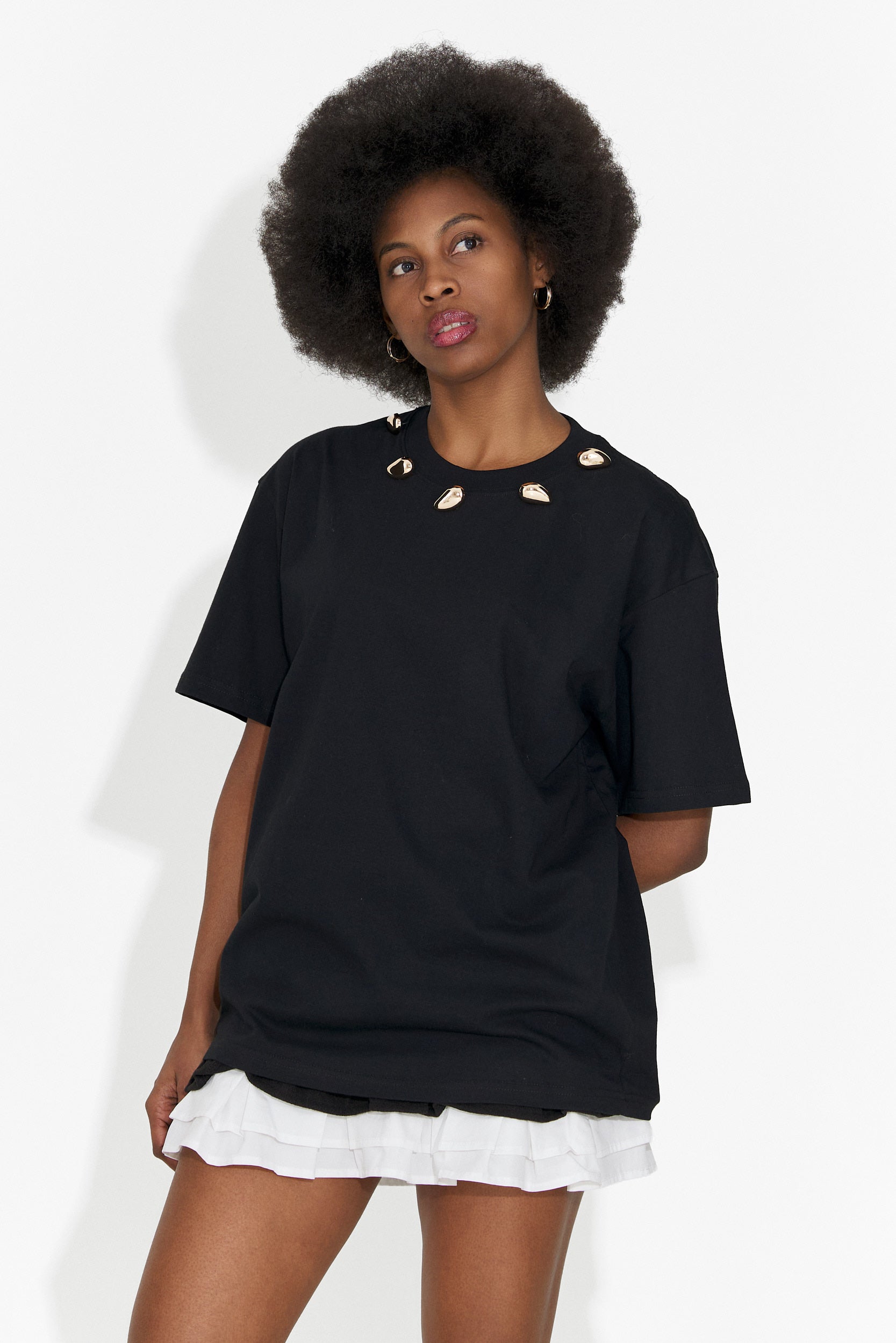 Tricou dama casual negru Cristelia Bogas
