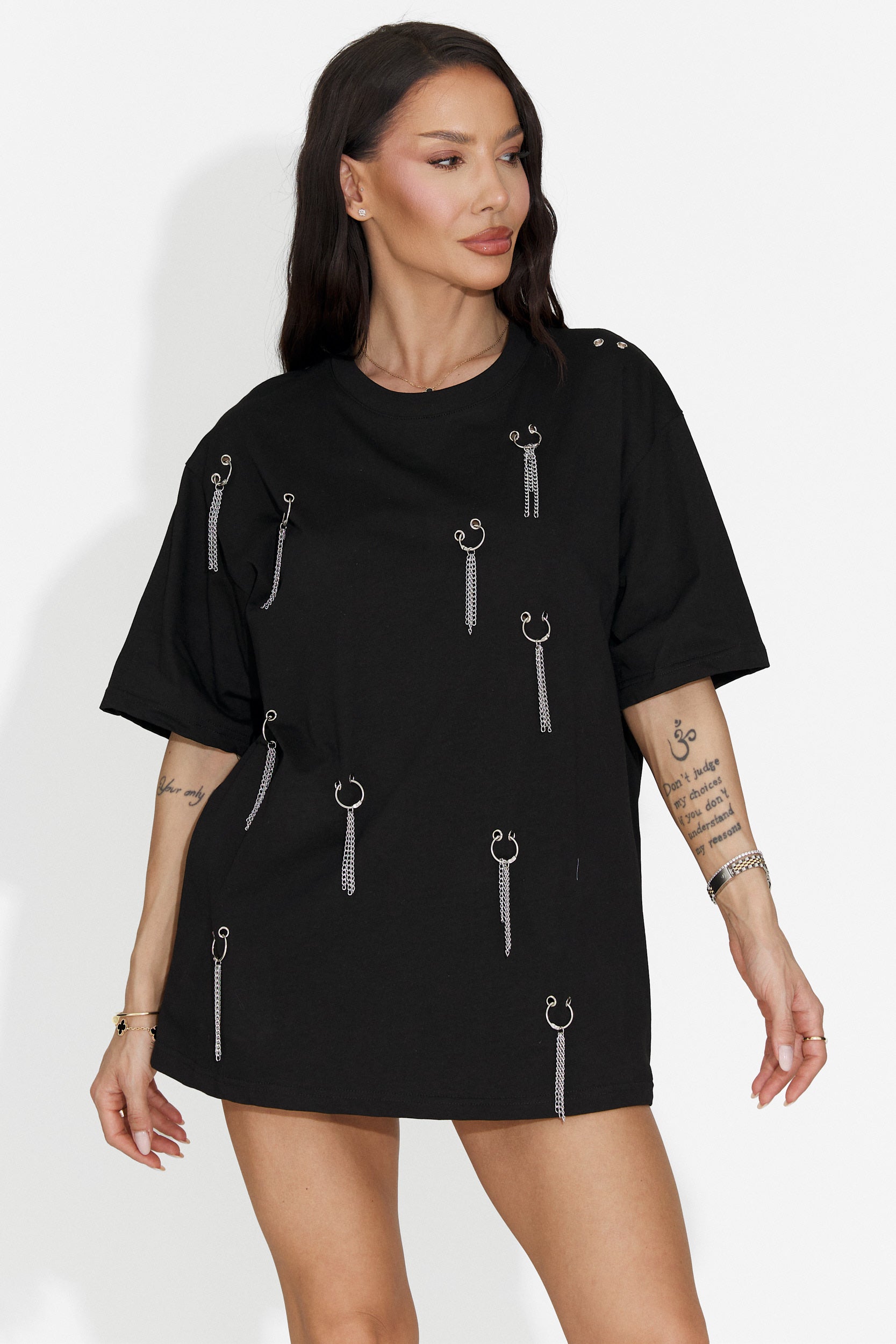 Tricou dama casual negru Zinia Bogas
