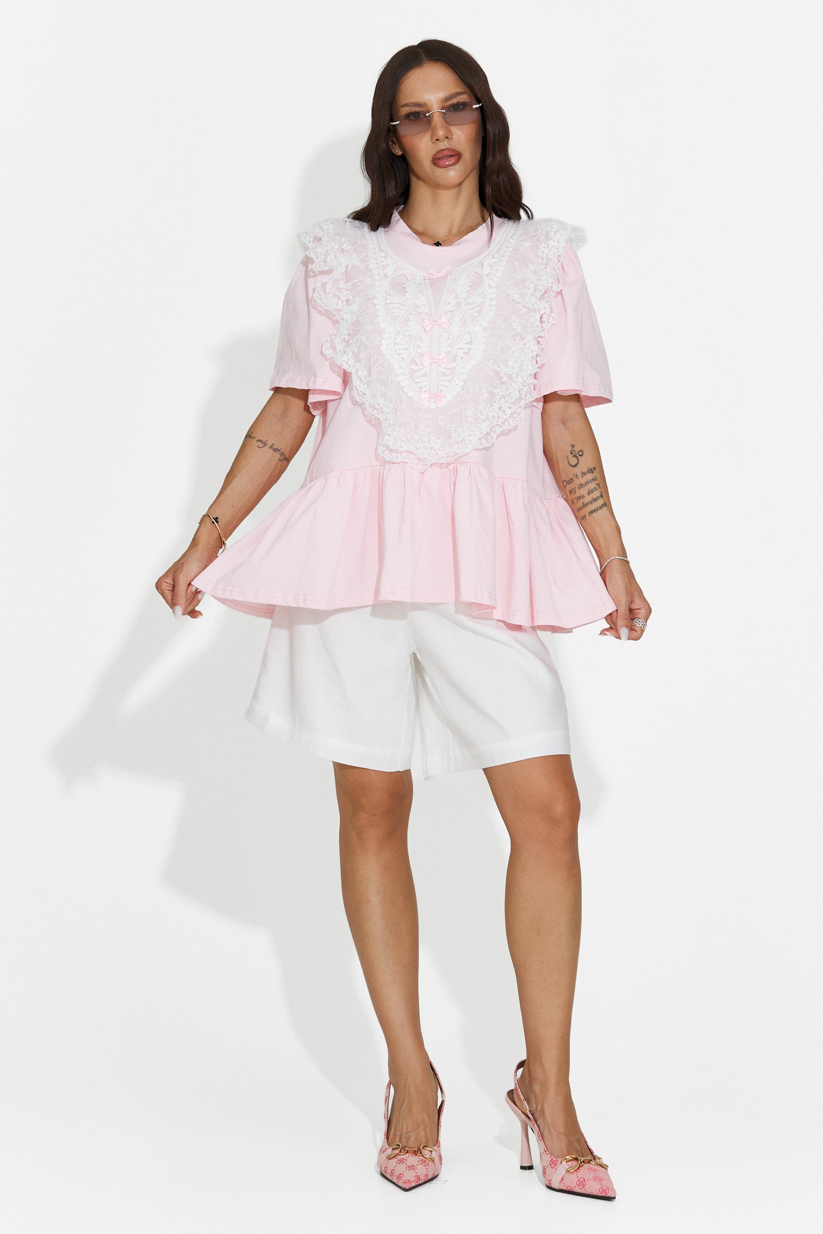 Tricou dama casual roz Besana Bogas