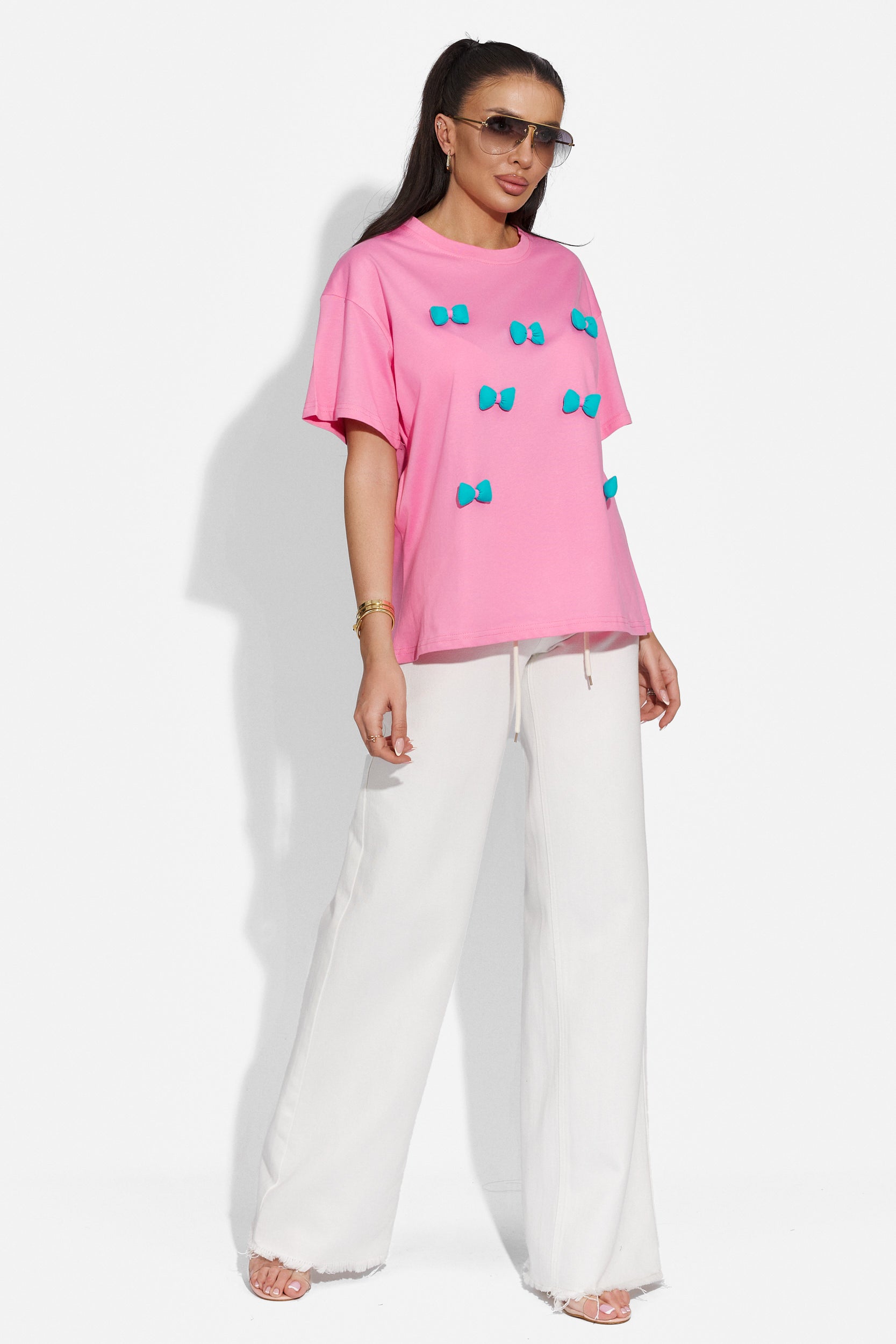 Noutany Bogas casual pink ladies t-shirt