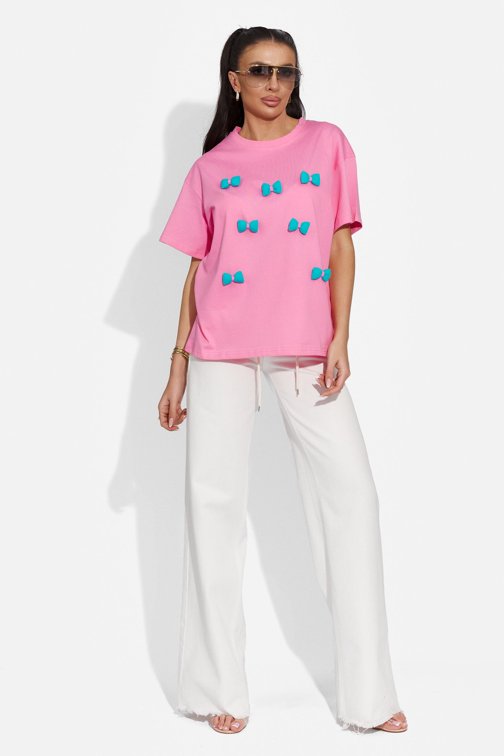 Noutany Bogas casual pink ladies t-shirt