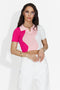 Tricou dama casual roz Oniana Bogas