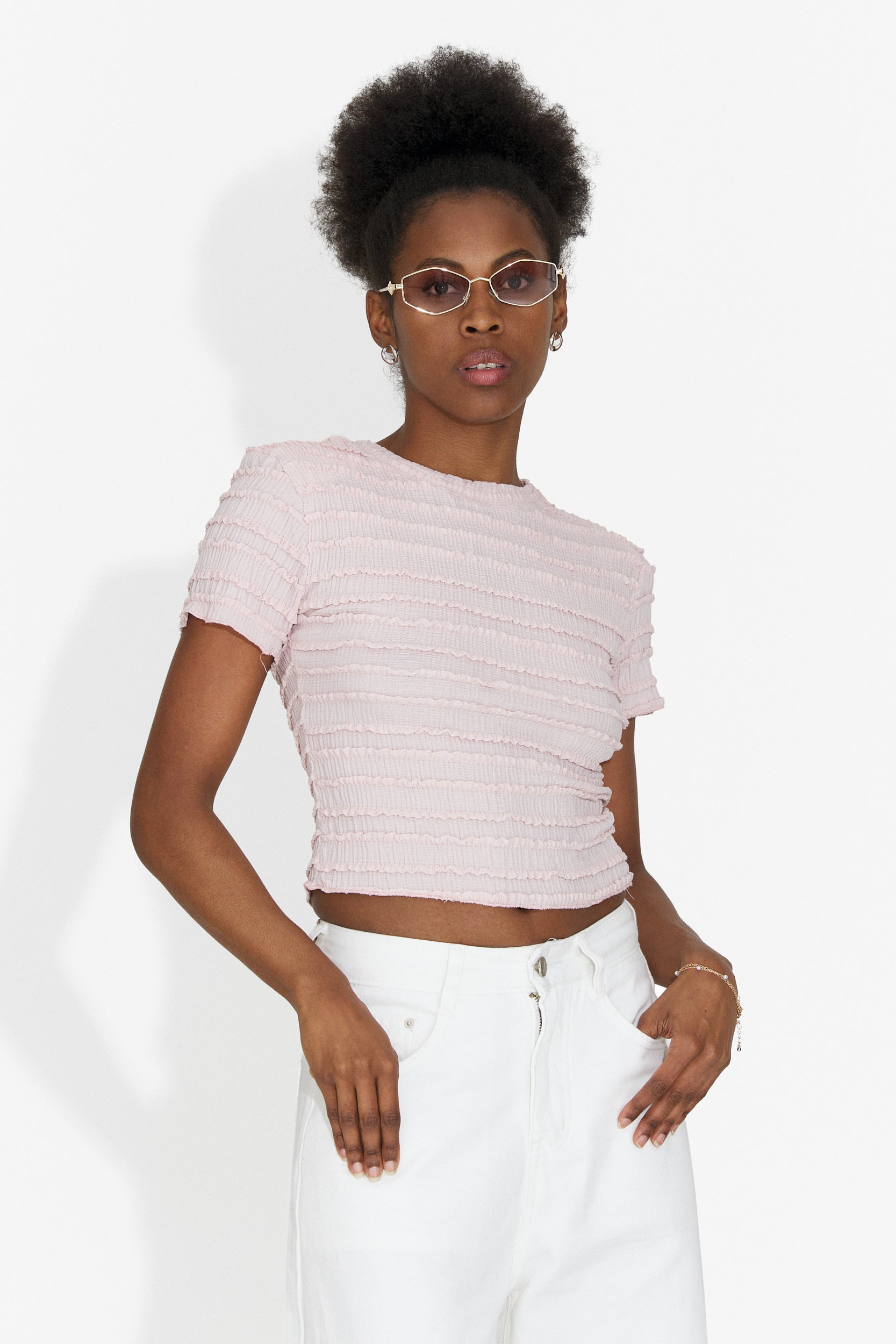 Tricou dama casual roz Versala Bogas