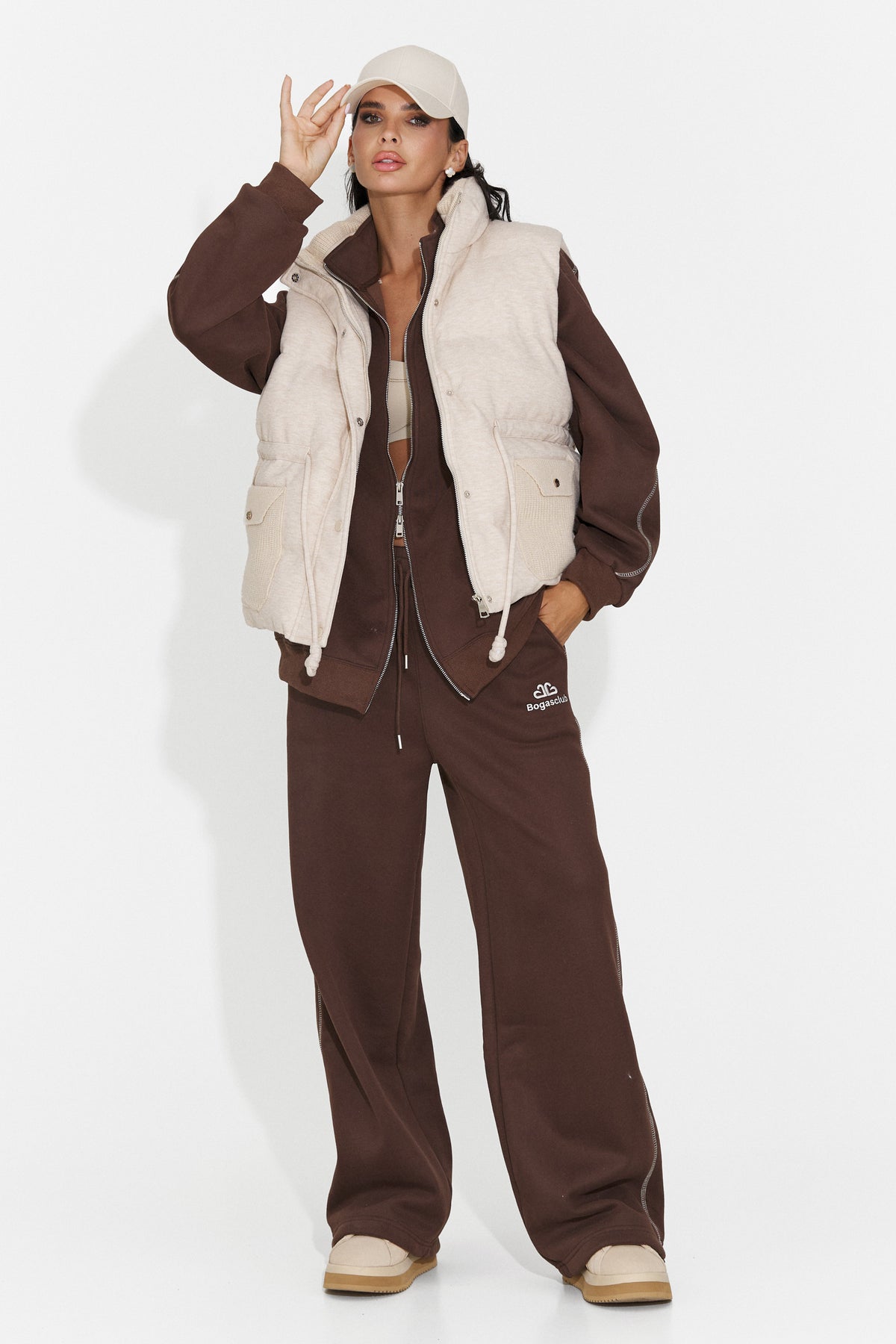 Vesta casual bej Ziroleira Bogas