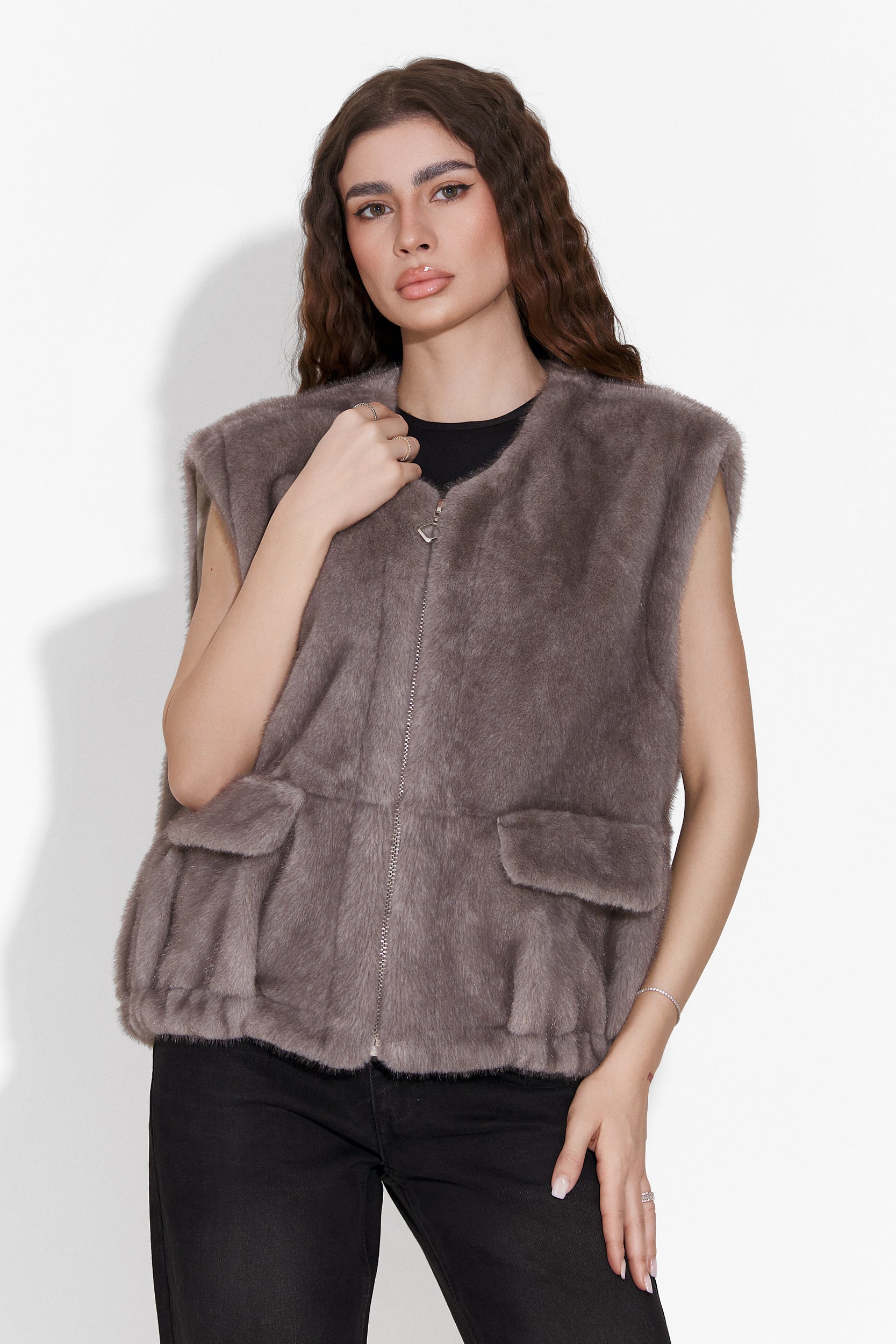 Vesta casual gray Caiana Bogas