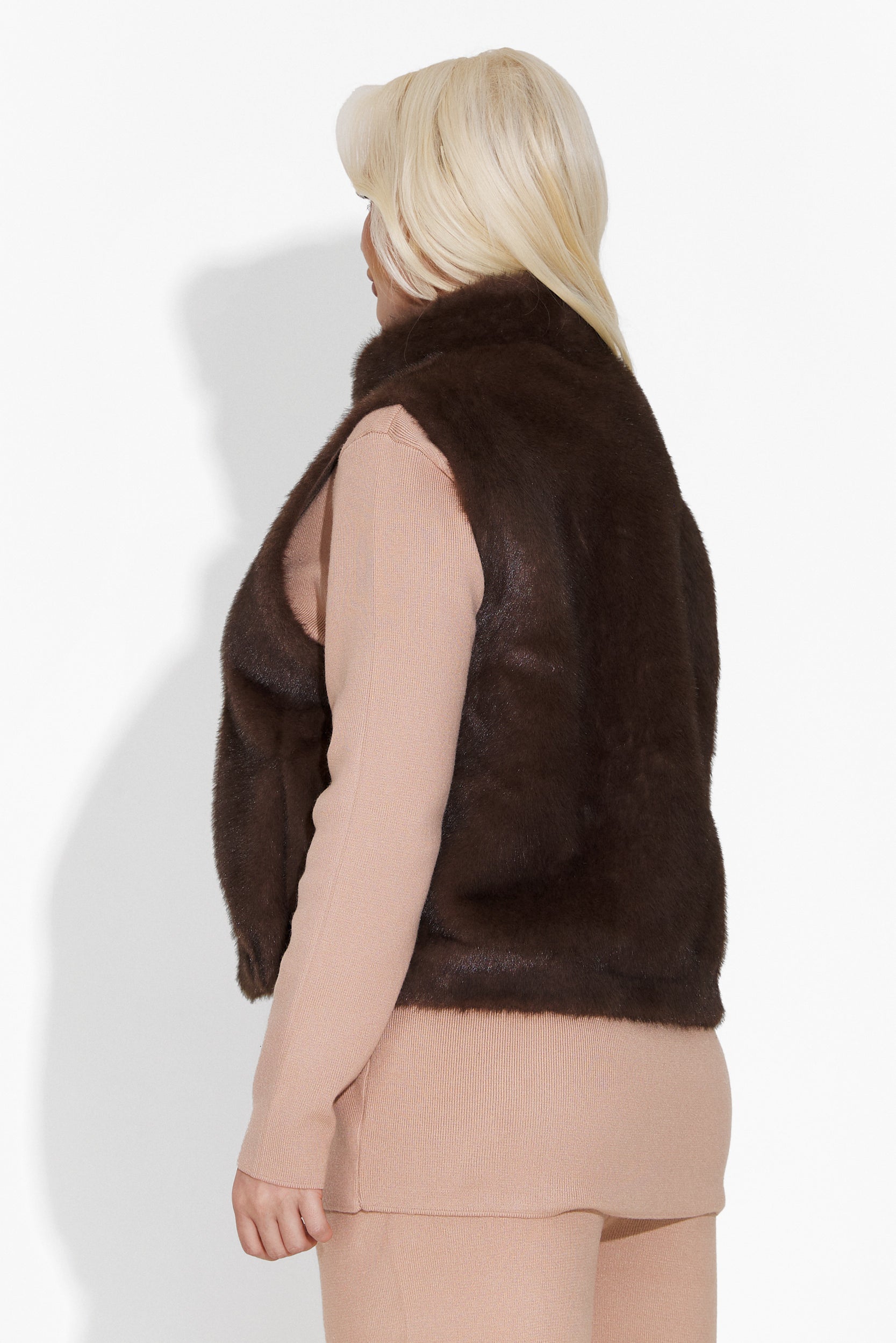 Vesta casual brown lady Namia Bogas