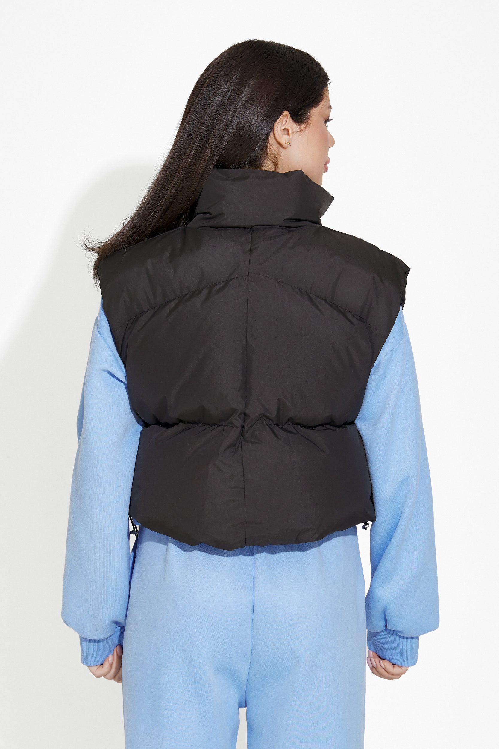 Vesta dama casual neagra Aderva Bogas